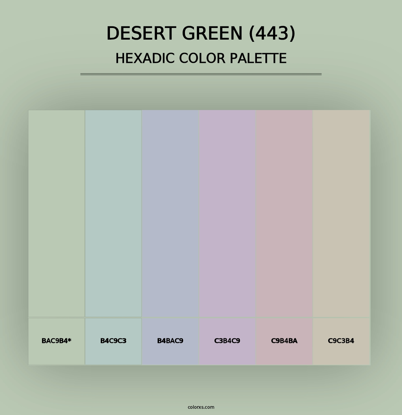 Desert Green (443) - Hexadic Color Palette