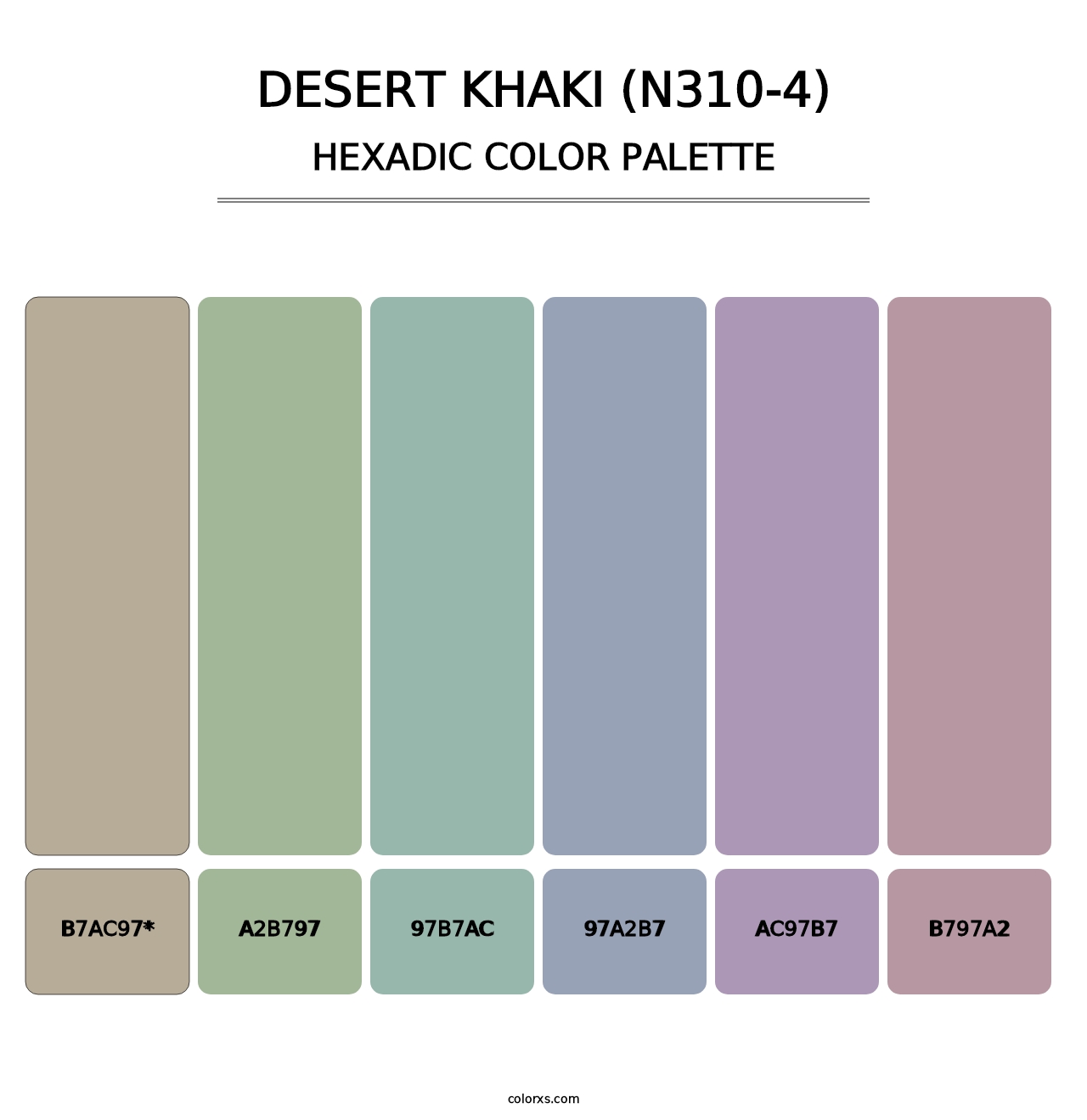 Desert Khaki (N310-4) - Hexadic Color Palette