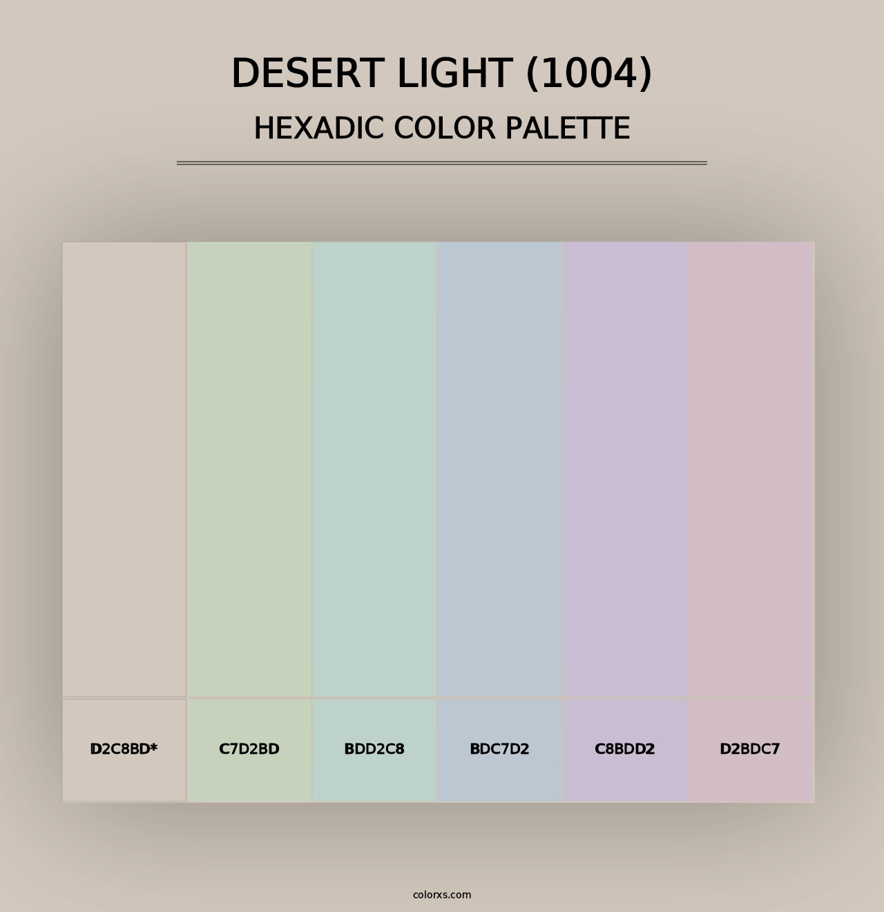 Desert Light (1004) - Hexadic Color Palette