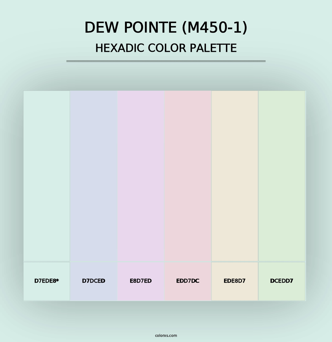 Dew Pointe (M450-1) - Hexadic Color Palette