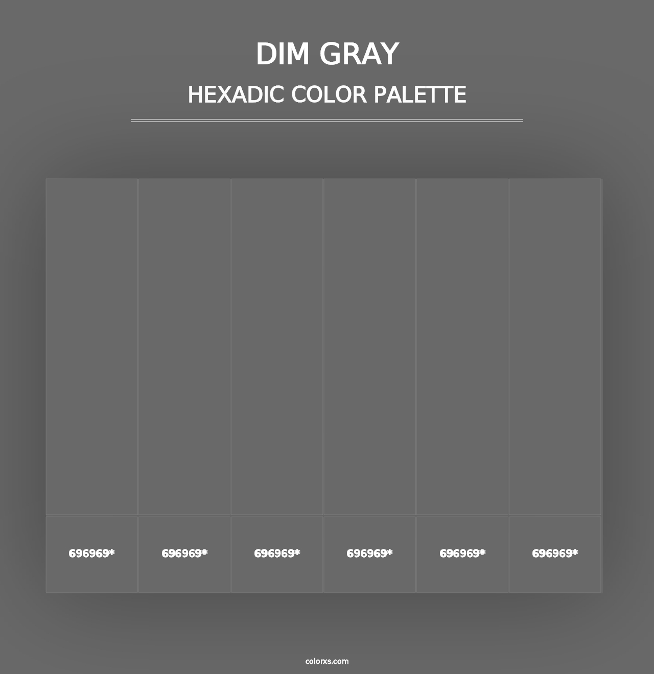 Dim Gray - Hexadic Color Palette