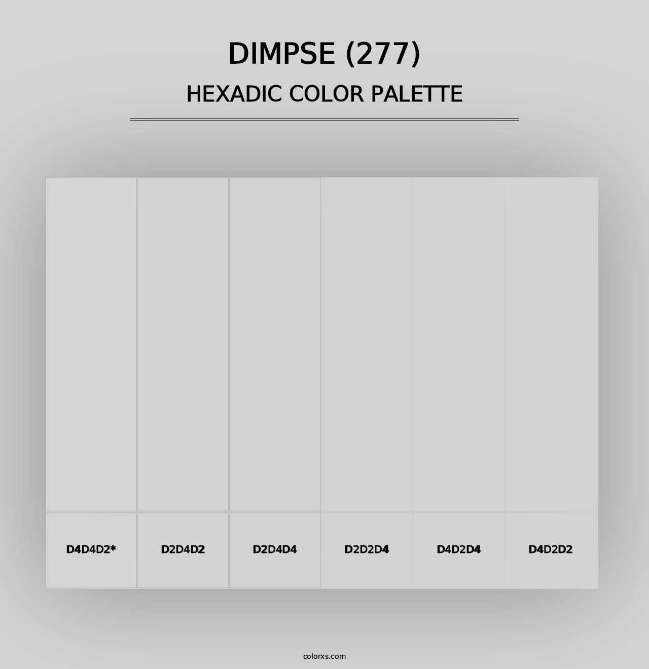 Dimpse (277) - Hexadic Color Palette