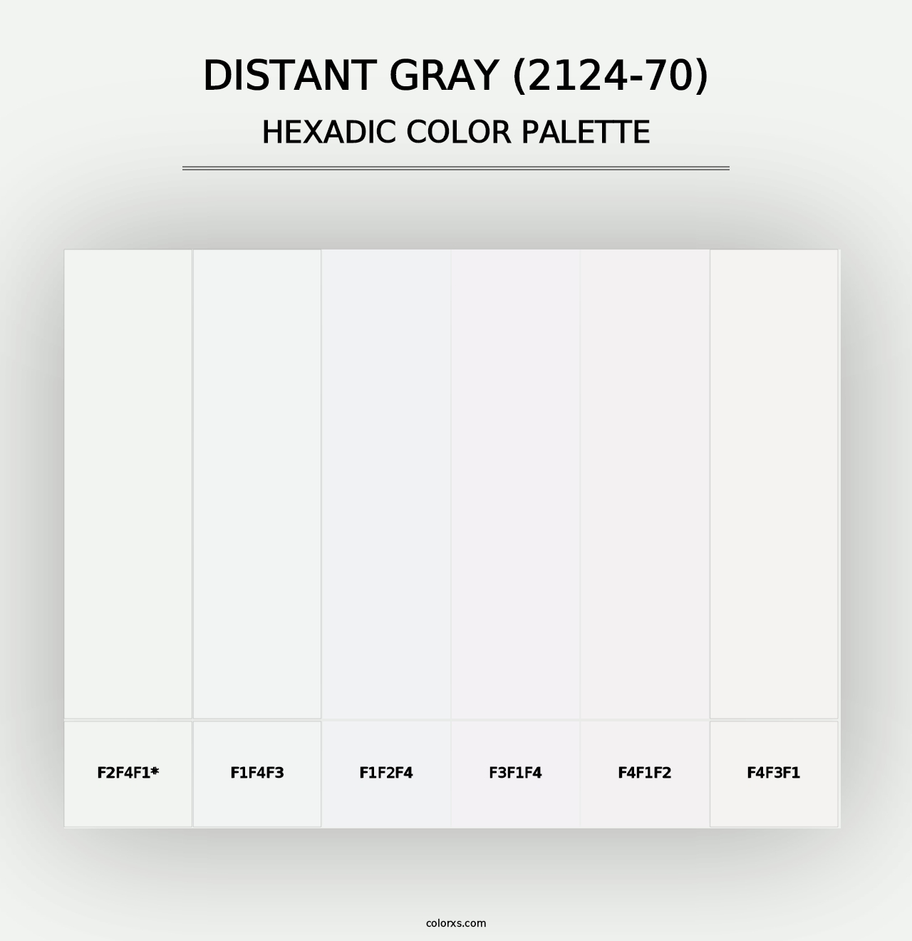 Distant Gray (2124-70) - Hexadic Color Palette