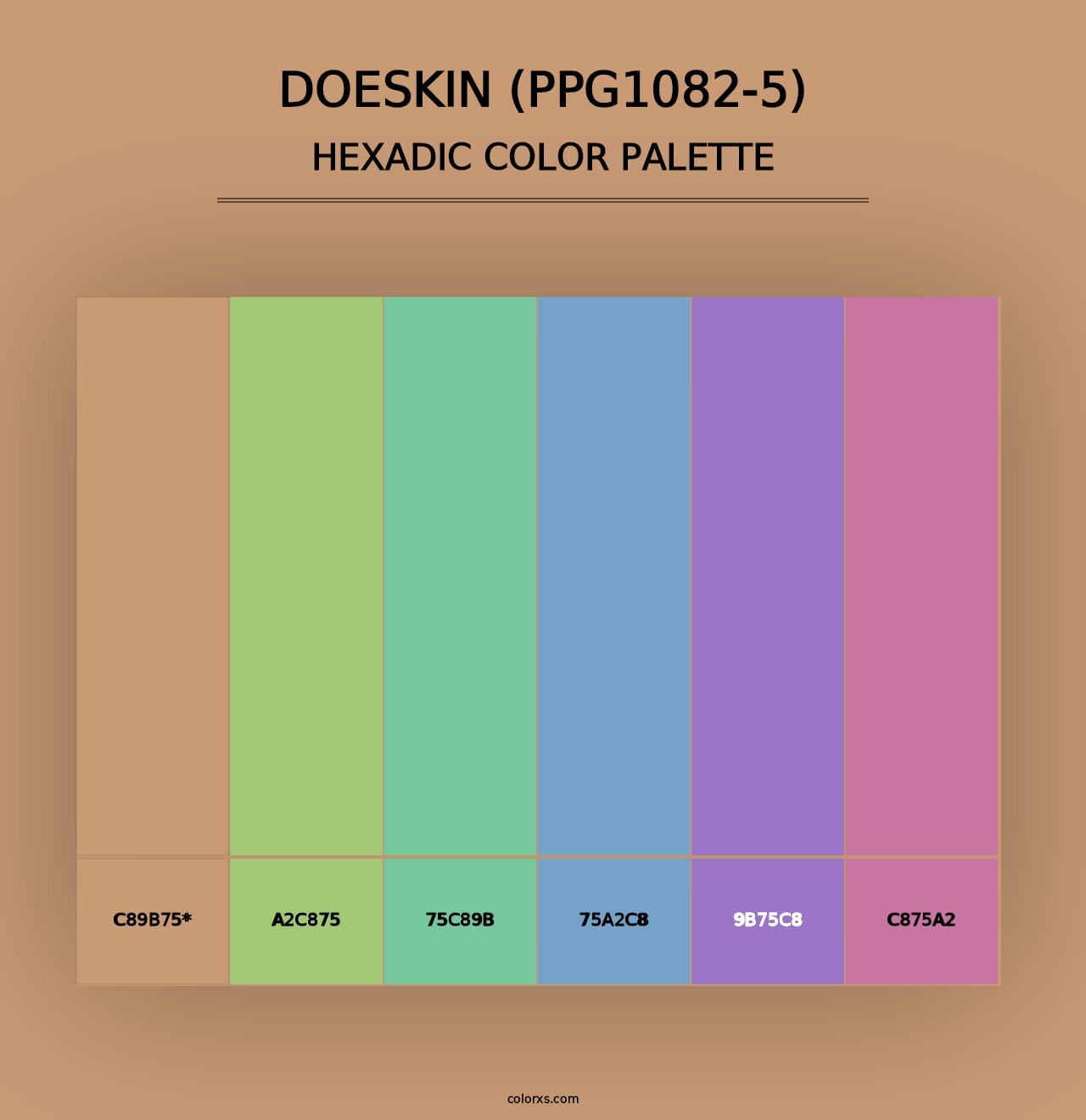 Doeskin (PPG1082-5) - Hexadic Color Palette