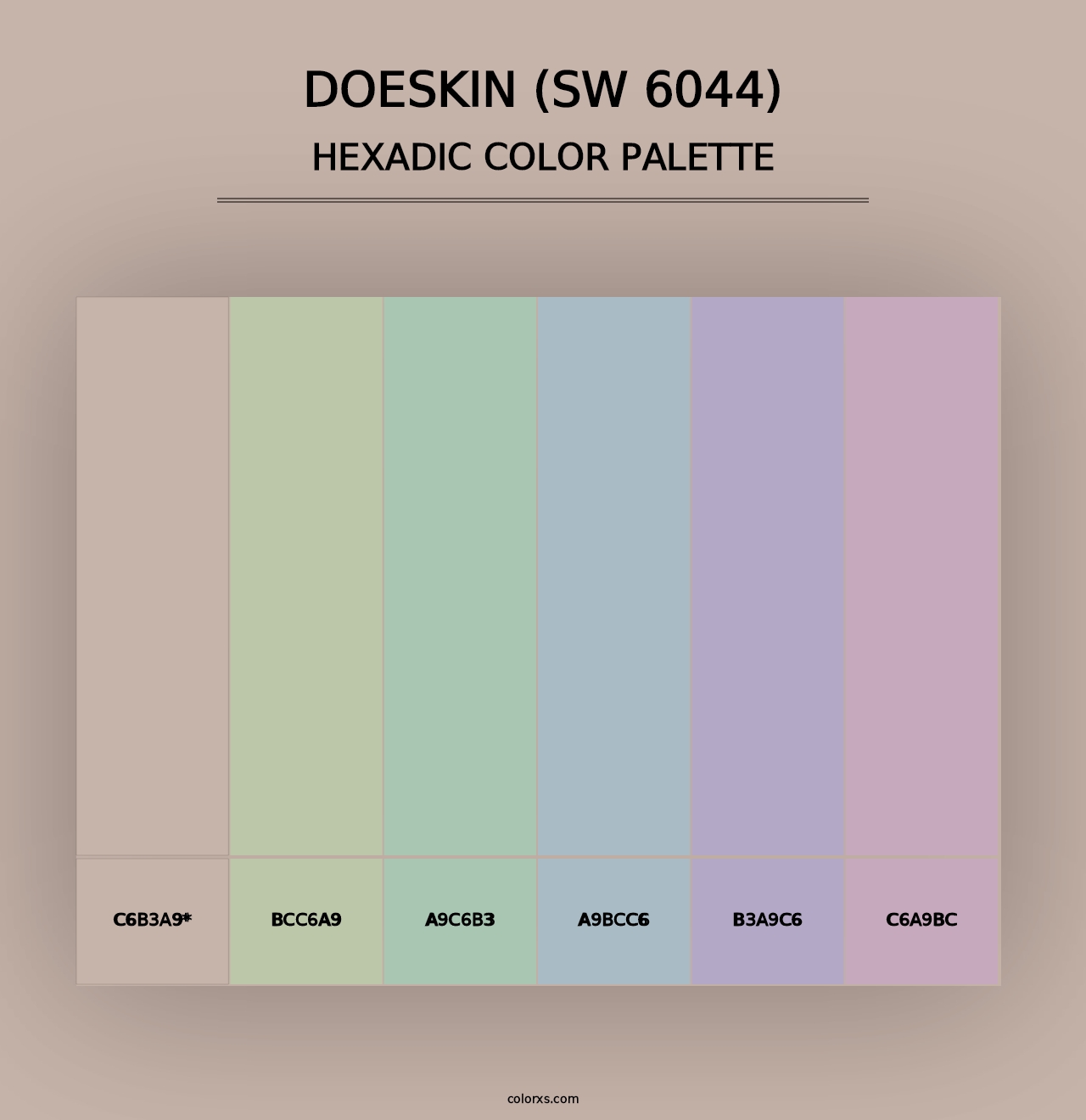 Doeskin (SW 6044) - Hexadic Color Palette