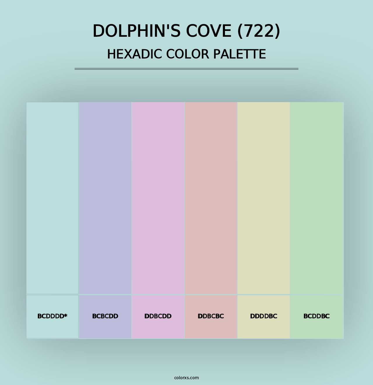 Dolphin's Cove (722) - Hexadic Color Palette