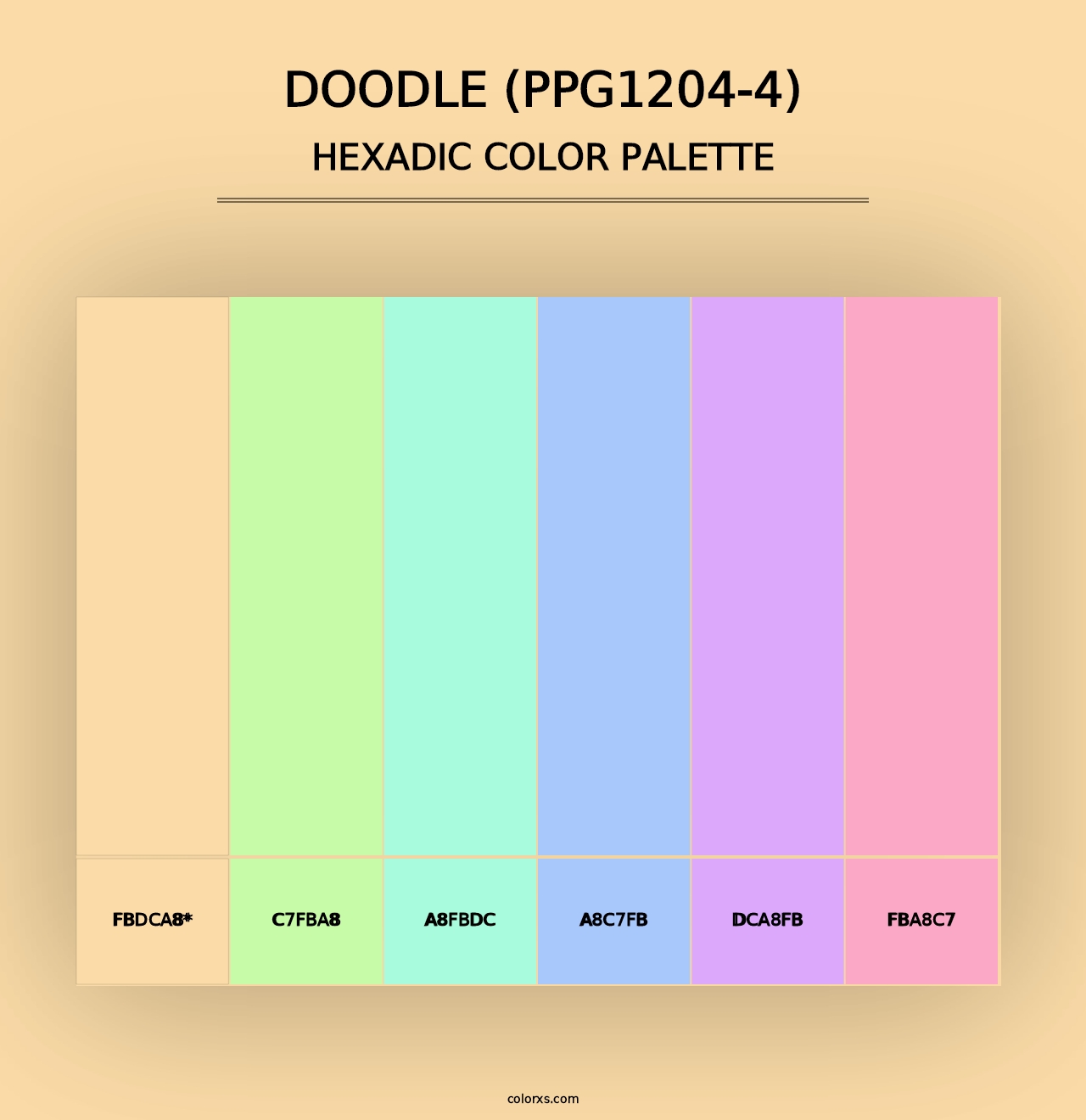 Doodle (PPG1204-4) - Hexadic Color Palette