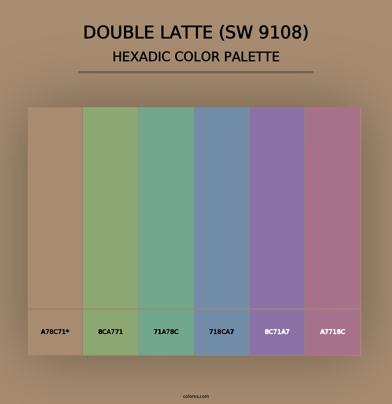 Double Latte (SW 9108) - Hexadic Color Palette