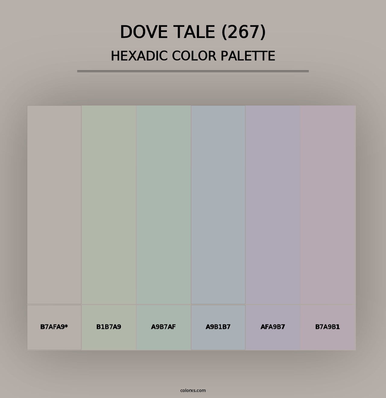 Dove Tale (267) - Hexadic Color Palette