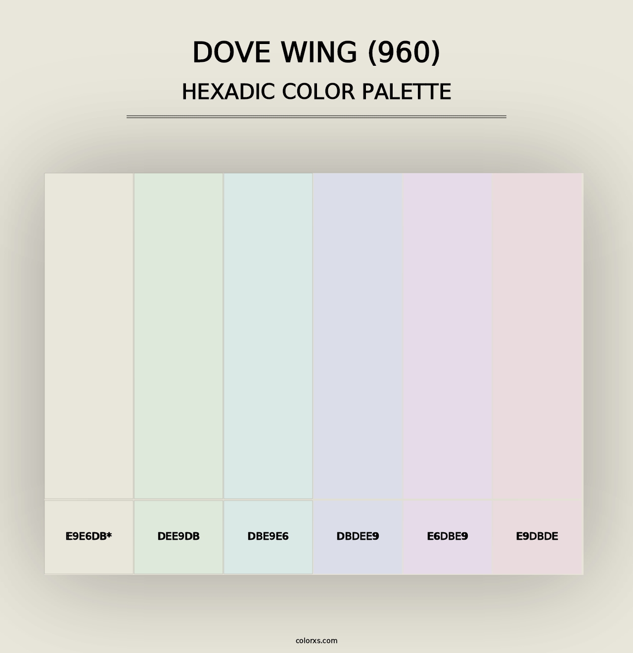 Dove Wing (960) - Hexadic Color Palette