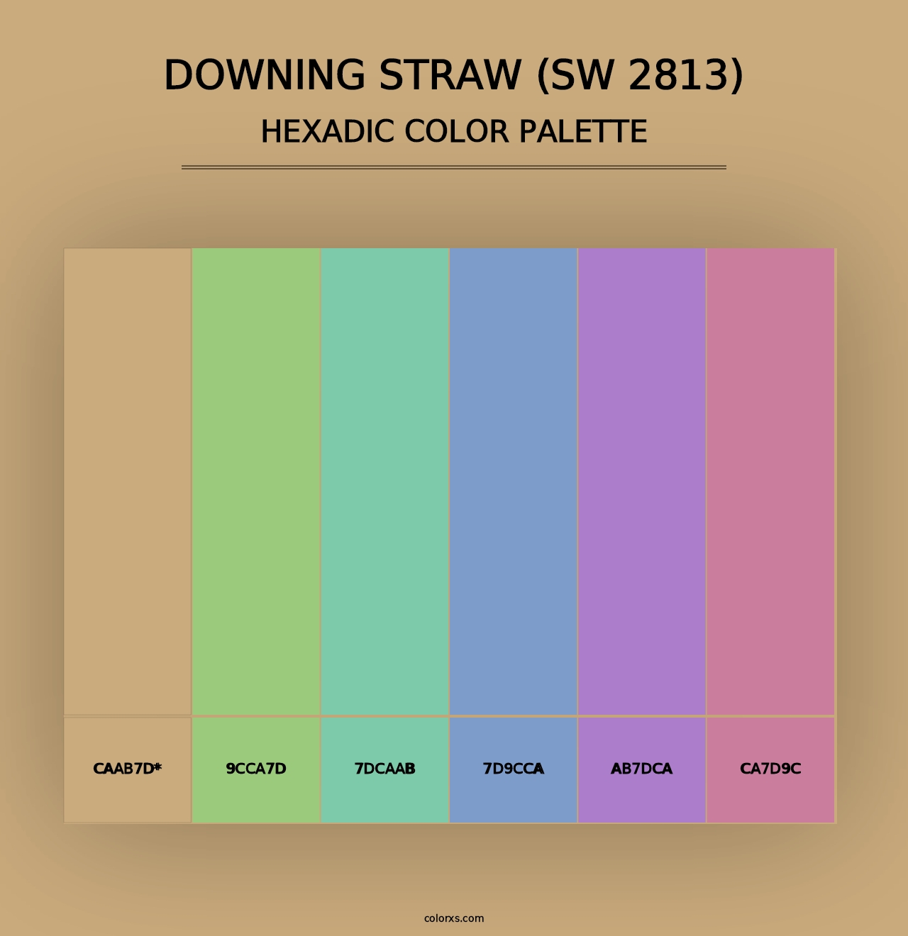 Downing Straw (SW 2813) - Hexadic Color Palette