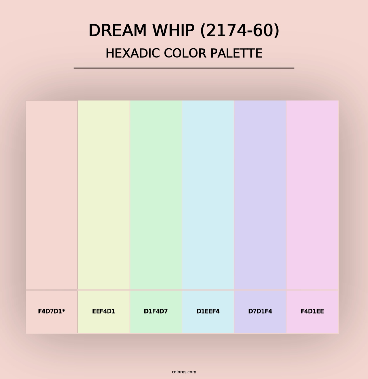 Dream Whip (2174-60) - Hexadic Color Palette