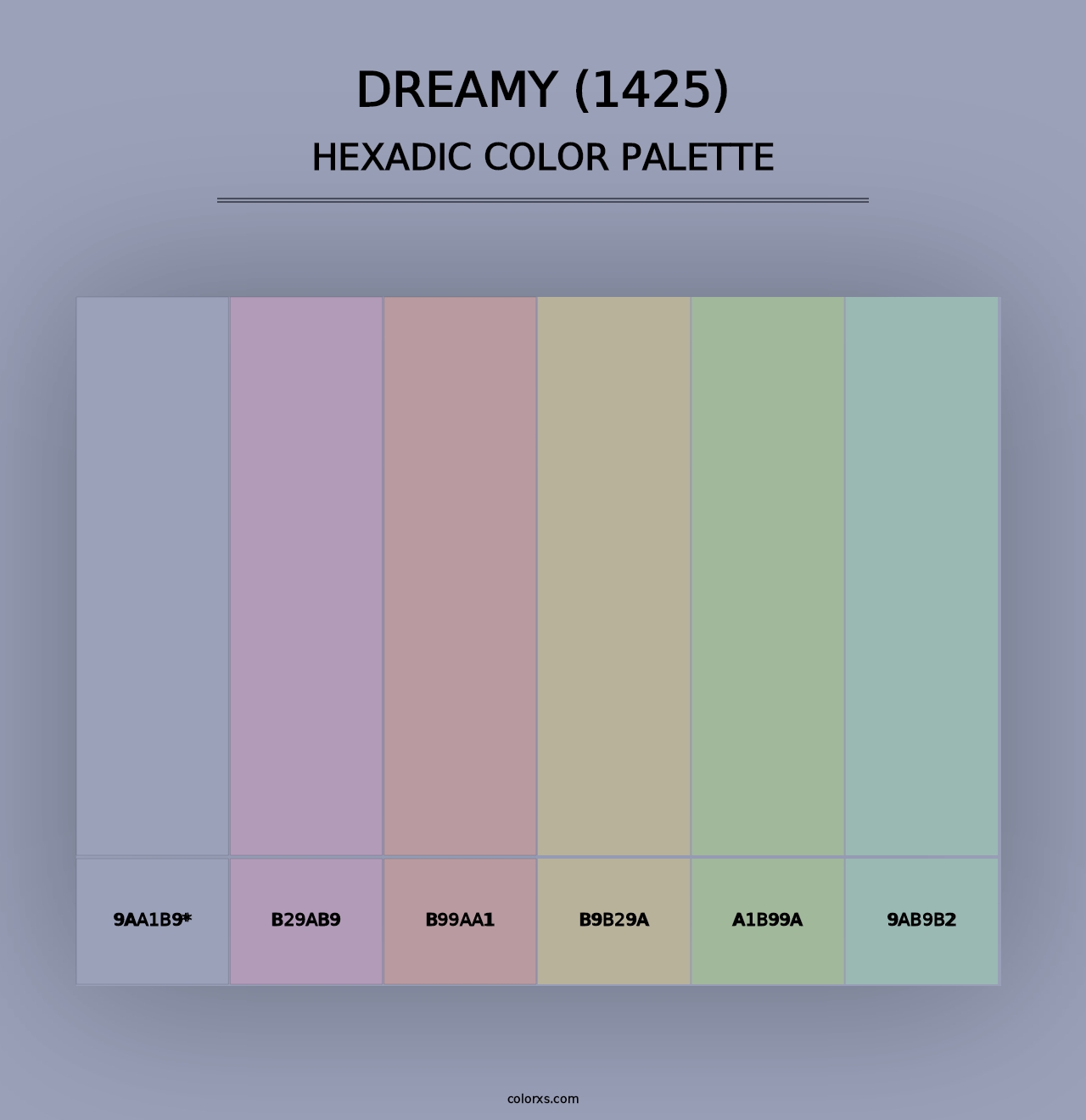 Dreamy (1425) - Hexadic Color Palette