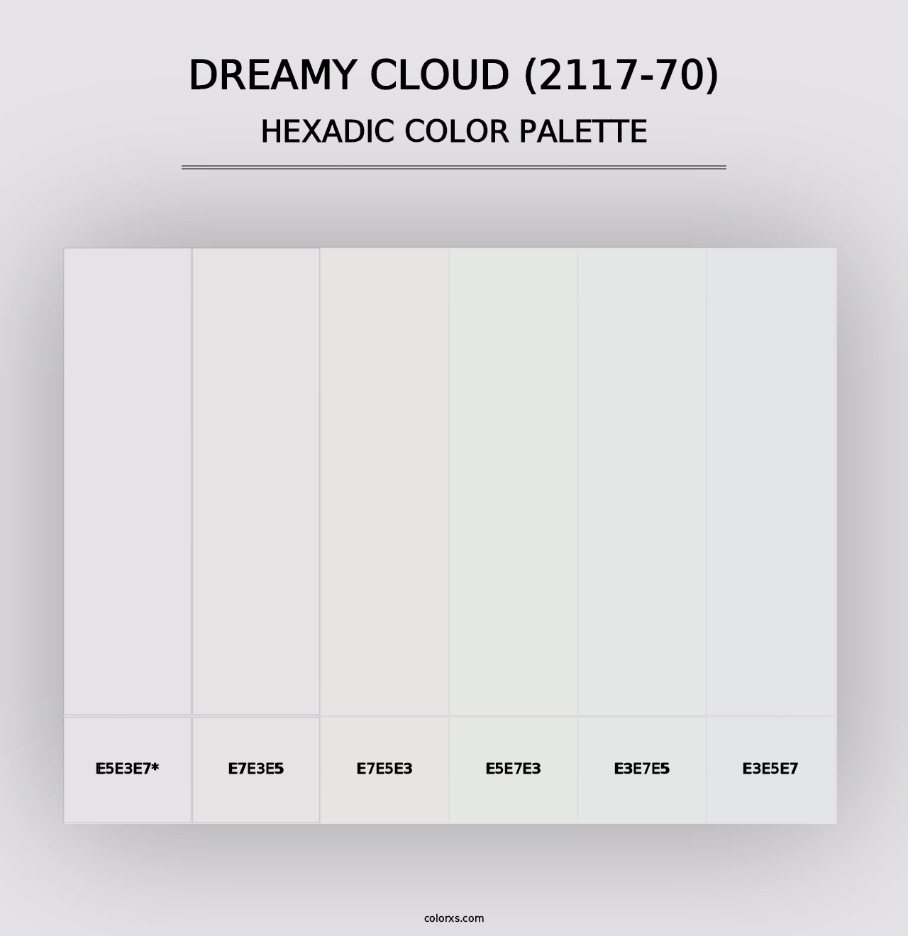 Dreamy Cloud (2117-70) - Hexadic Color Palette