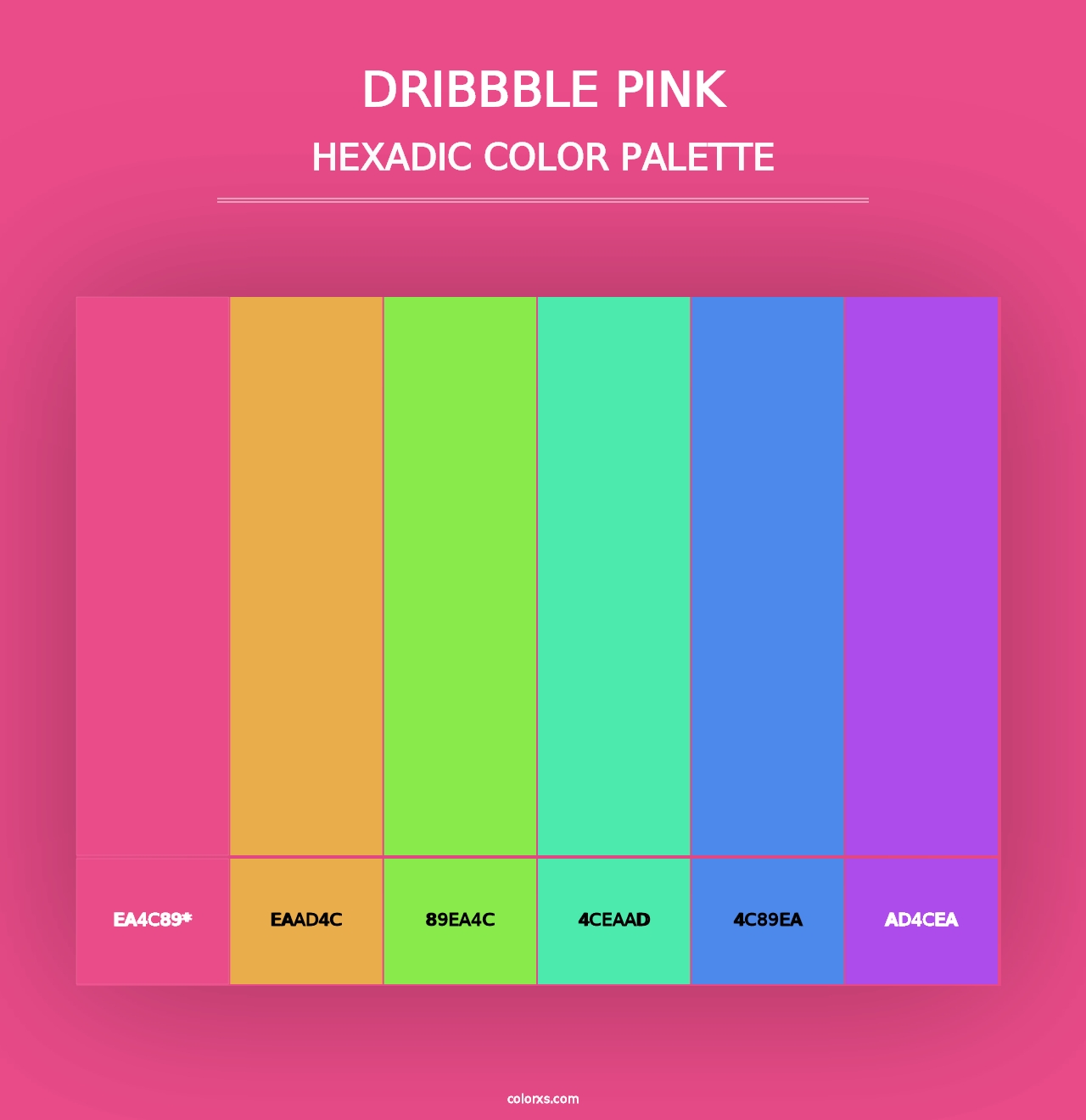 Dribbble Pink - Hexadic Color Palette