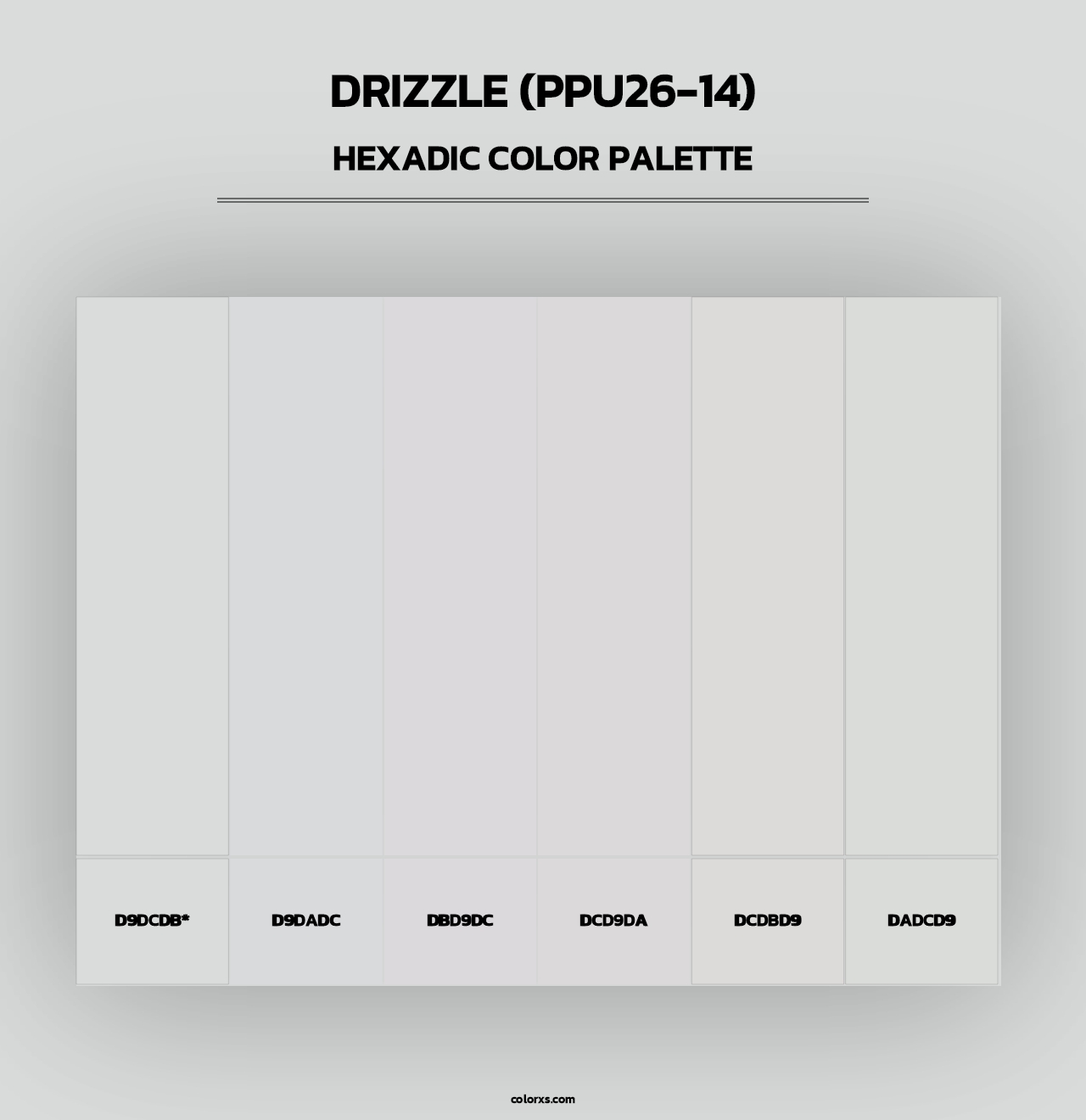 Drizzle (PPU26-14) - Hexadic Color Palette