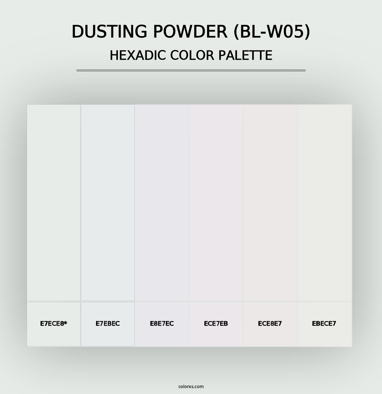 Dusting Powder (BL-W05) - Hexadic Color Palette