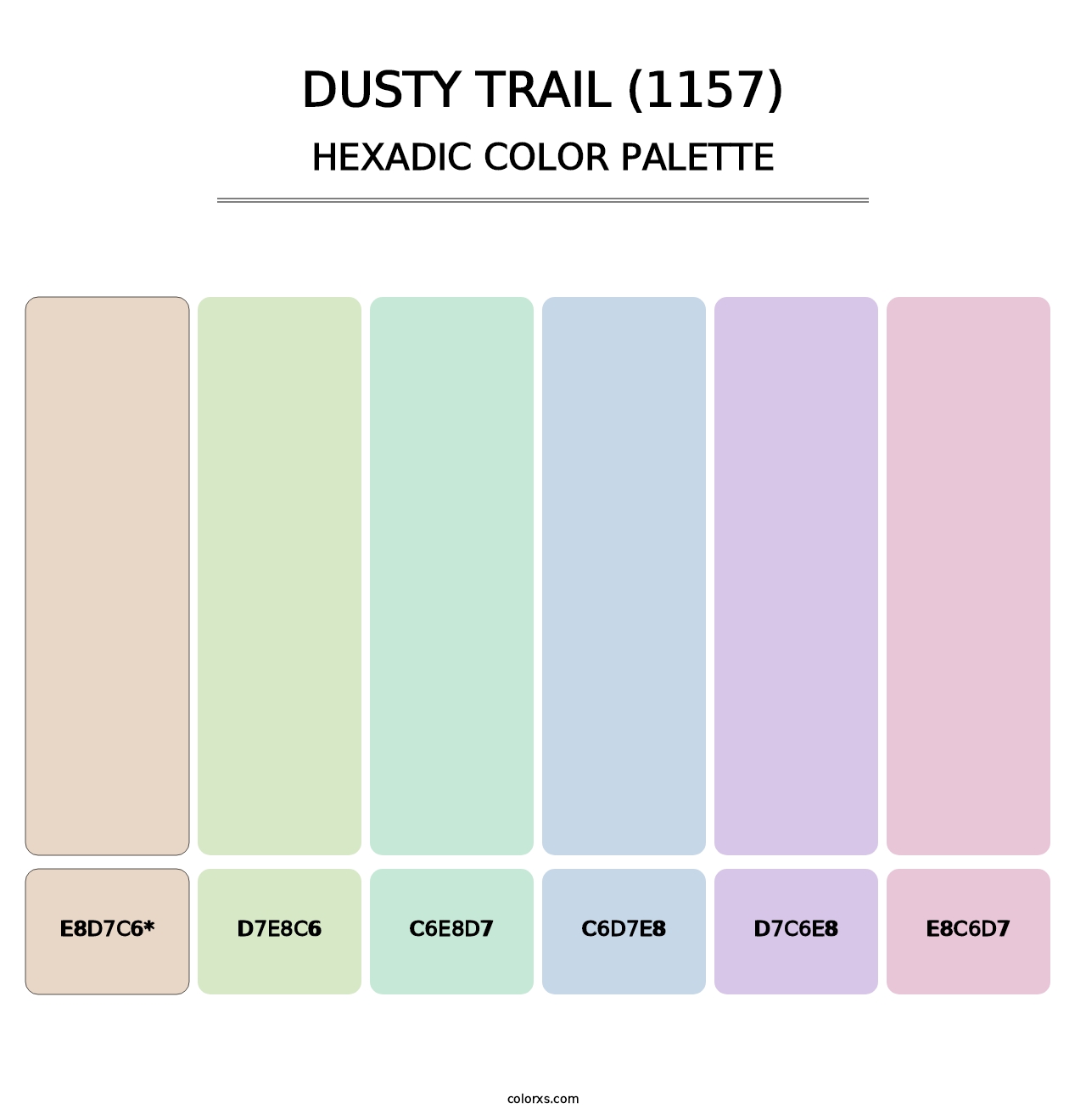 Dusty Trail (1157) - Hexadic Color Palette