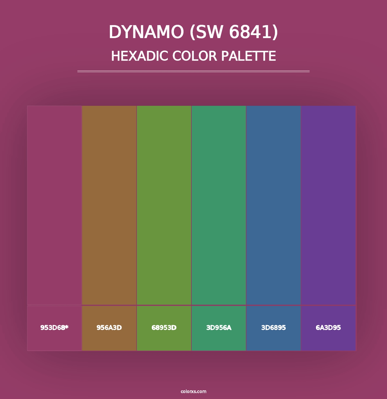 Dynamo (SW 6841) - Hexadic Color Palette