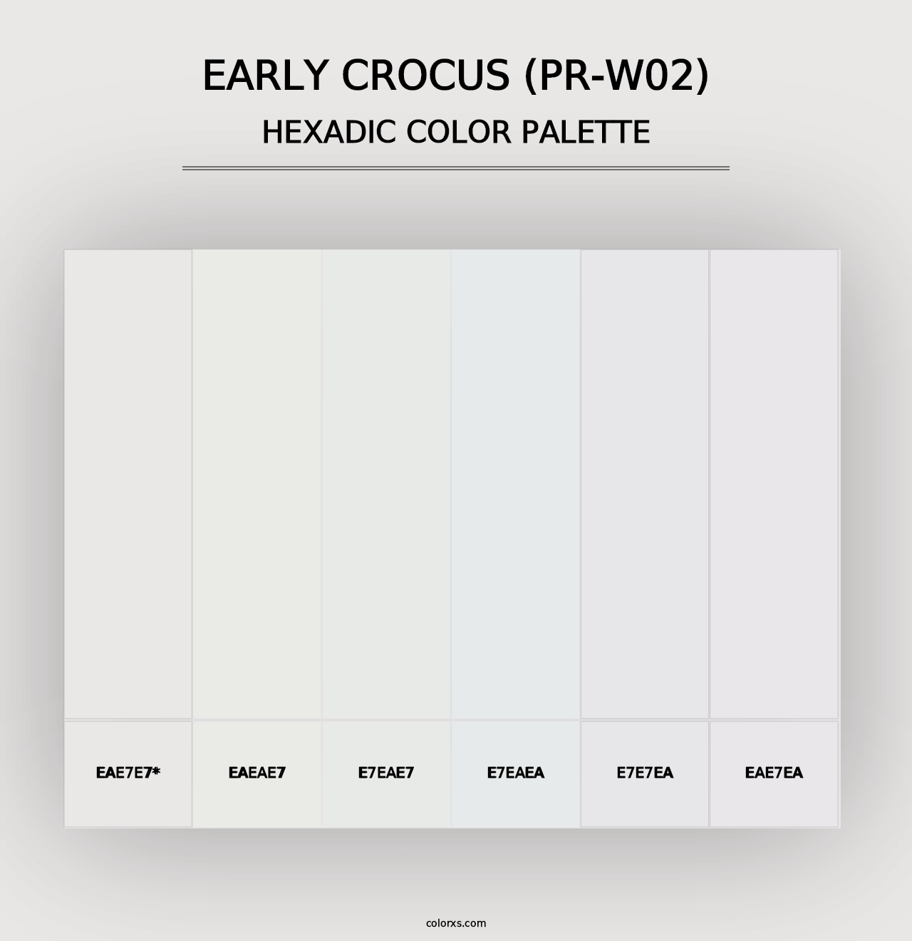 Early Crocus (PR-W02) - Hexadic Color Palette