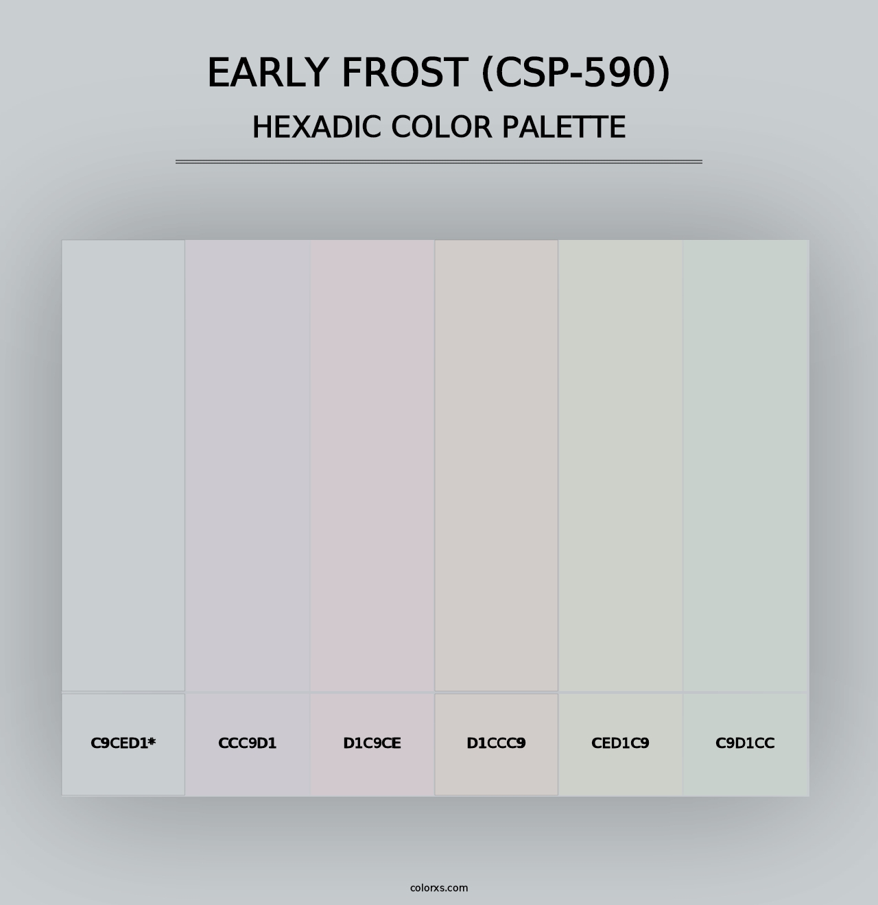 Early Frost (CSP-590) - Hexadic Color Palette