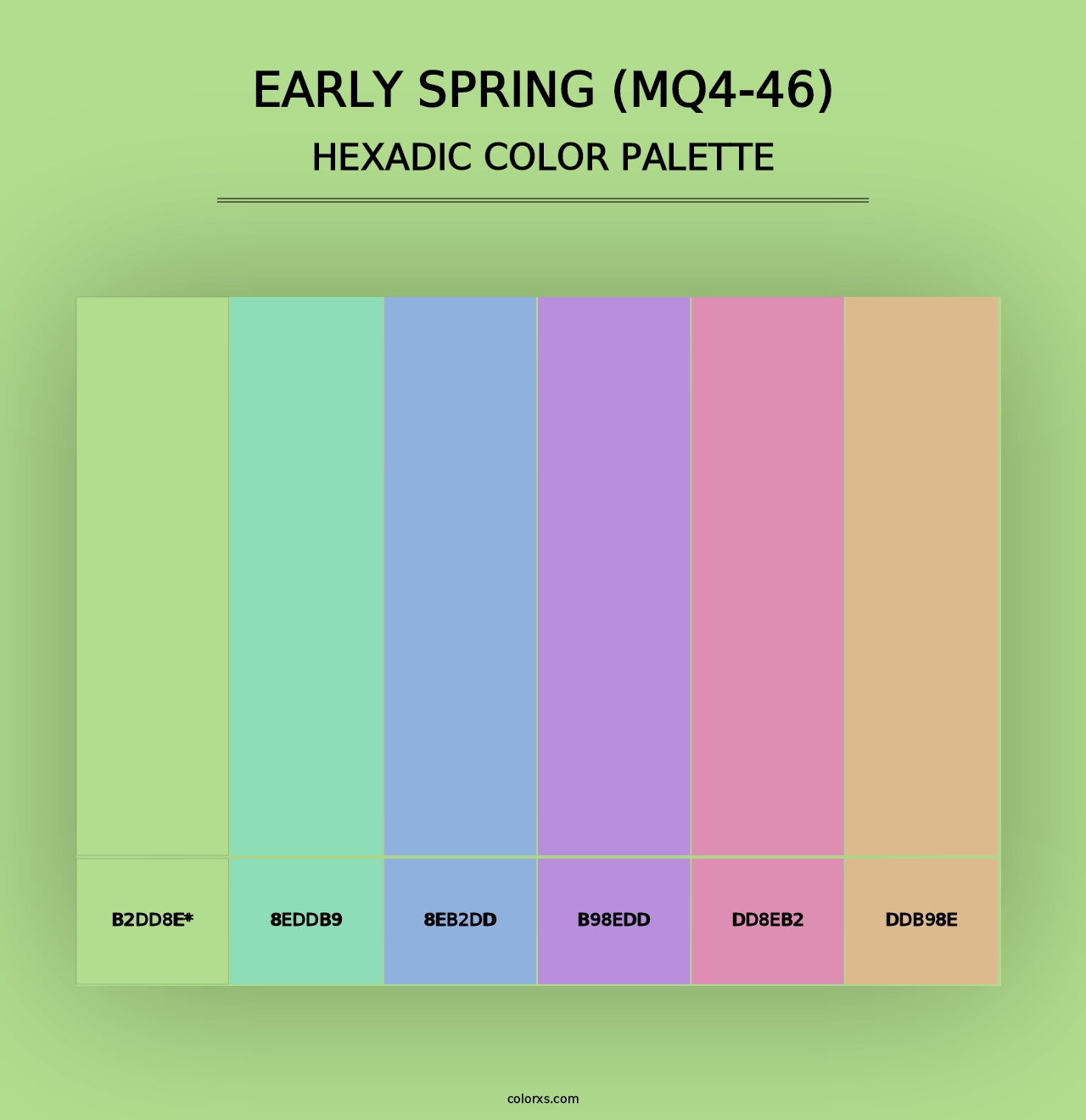 Early Spring (MQ4-46) - Hexadic Color Palette