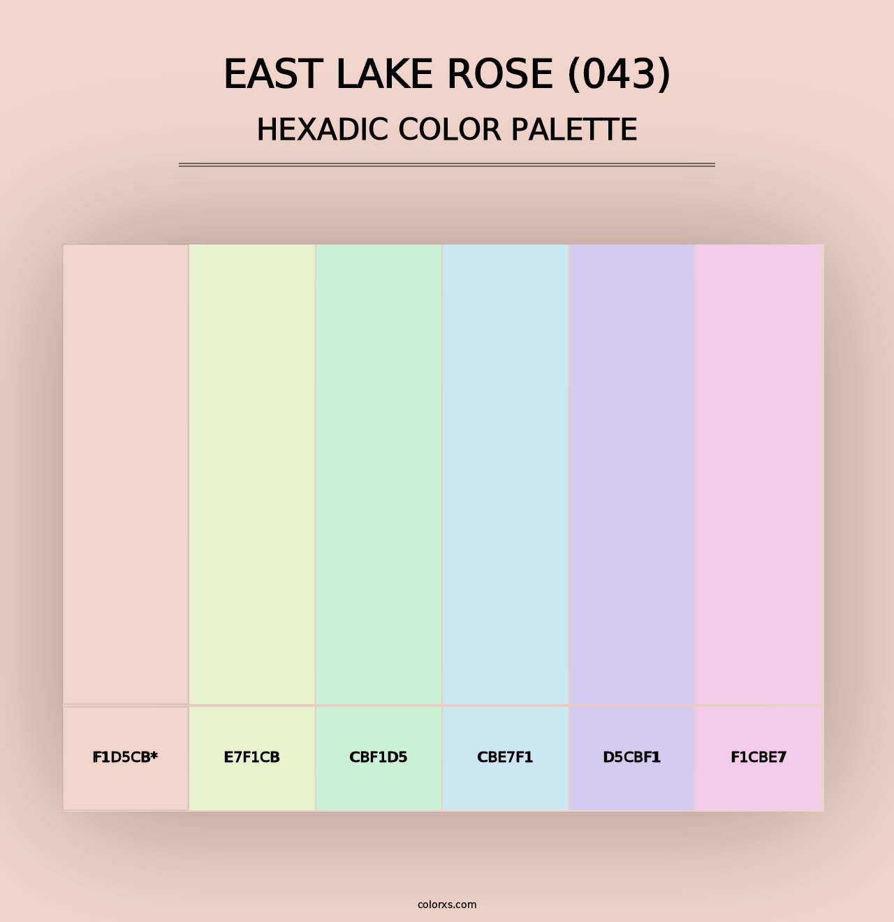 East Lake Rose (043) - Hexadic Color Palette