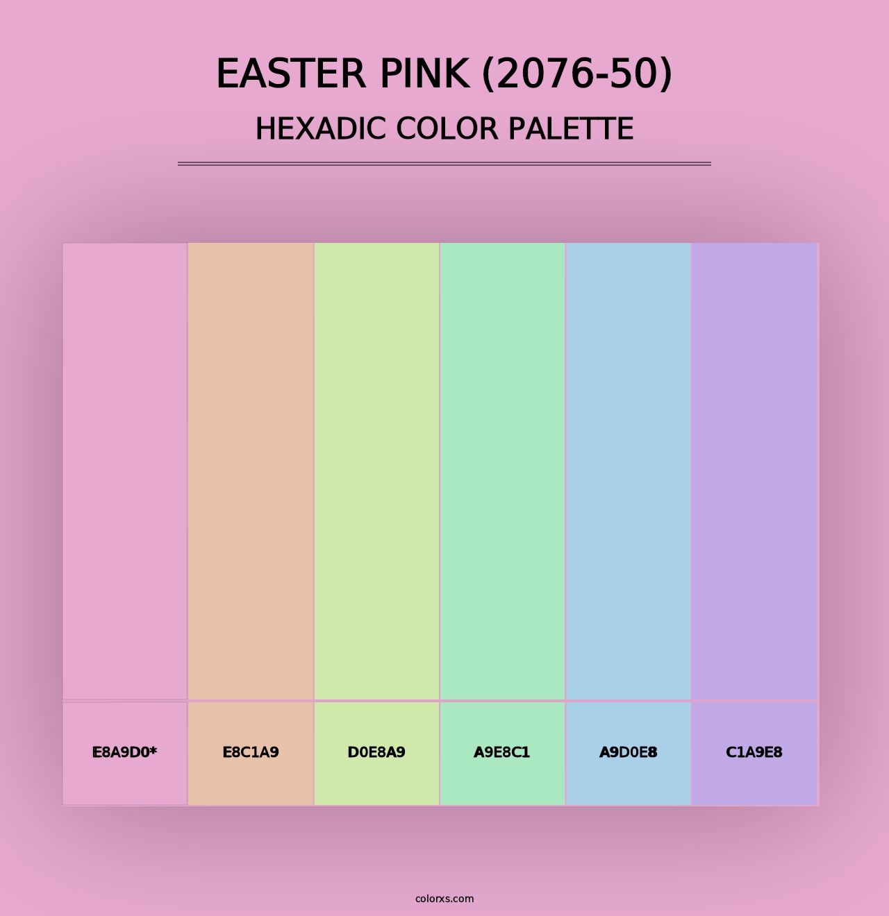 Easter Pink (2076-50) - Hexadic Color Palette