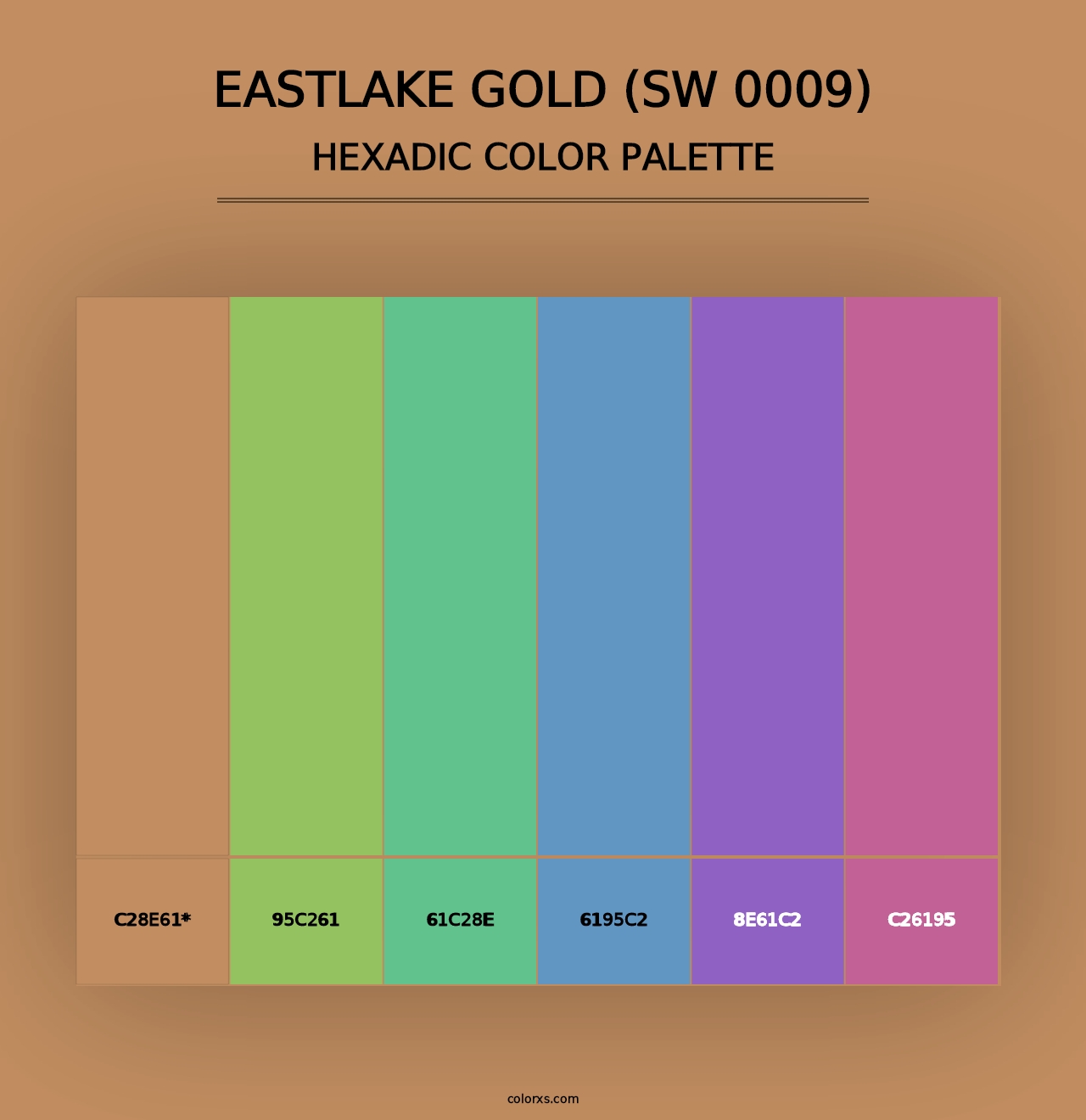 Eastlake Gold (SW 0009) - Hexadic Color Palette