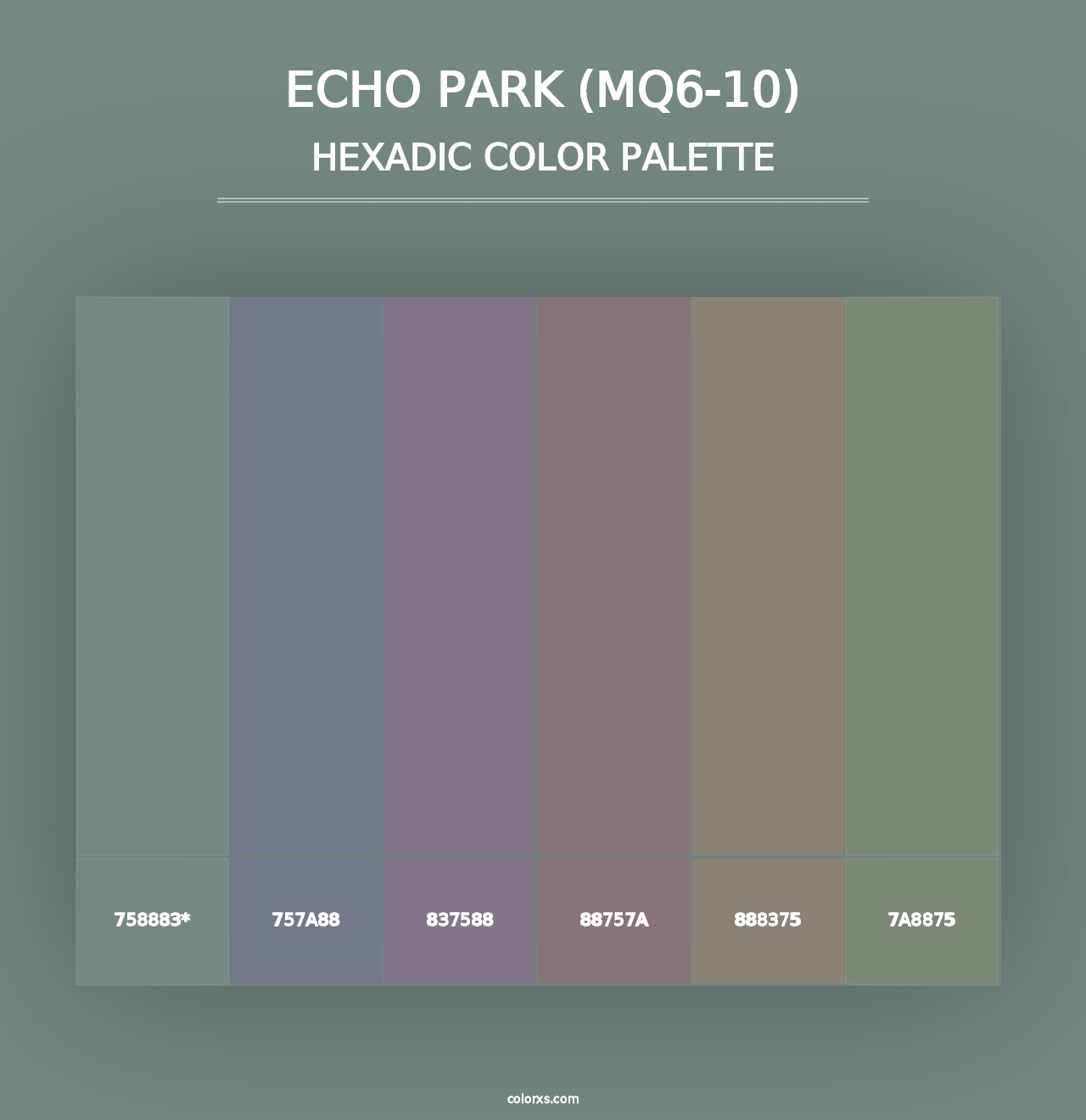 Echo Park (MQ6-10) - Hexadic Color Palette