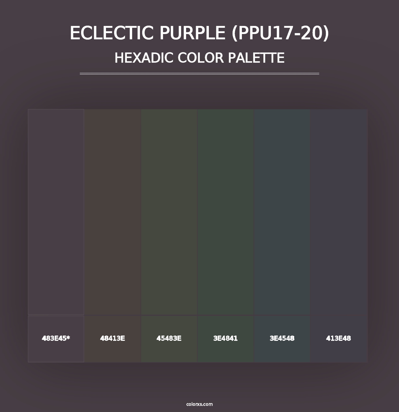 Eclectic Purple (PPU17-20) - Hexadic Color Palette