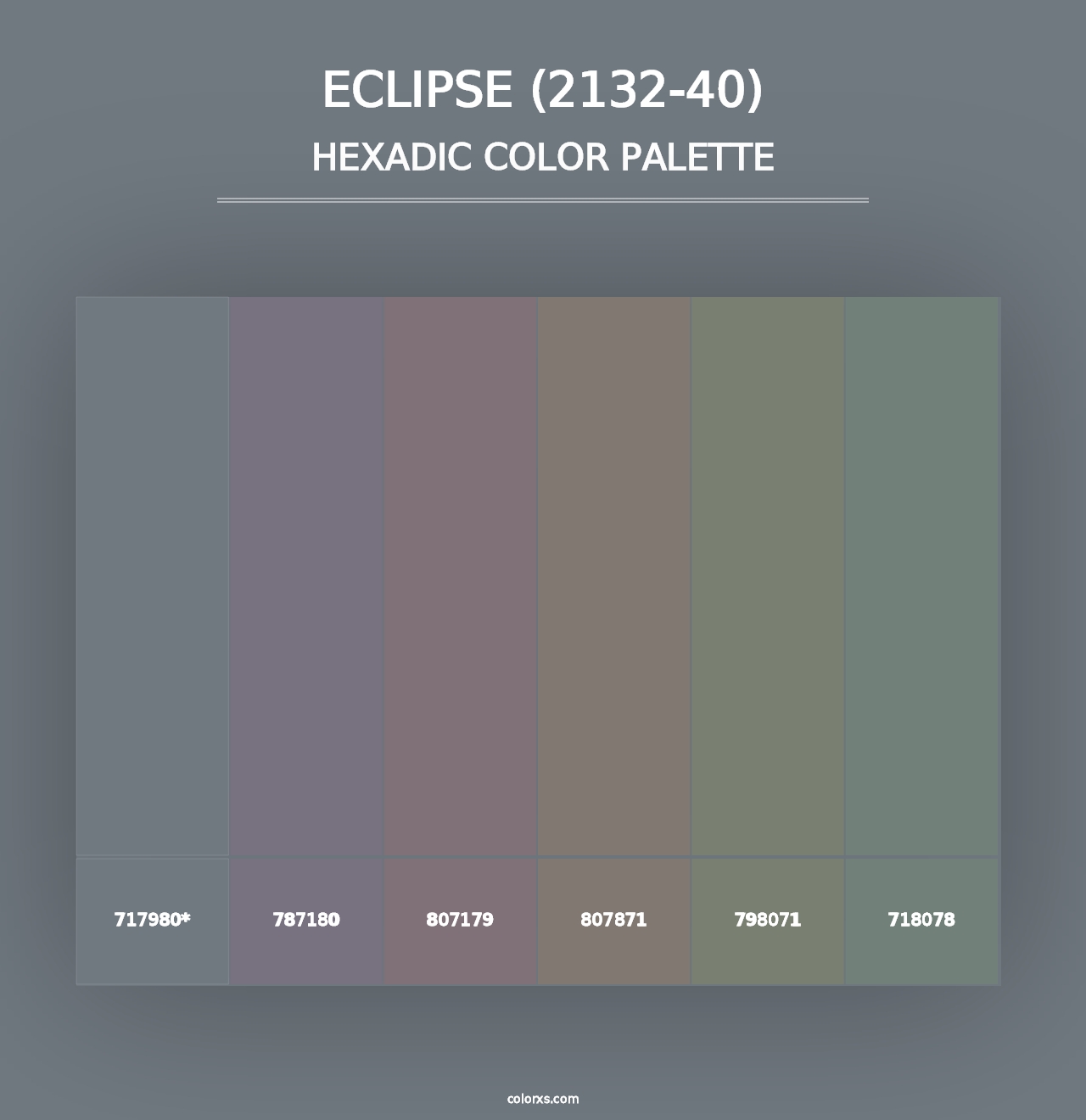 Eclipse (2132-40) - Hexadic Color Palette