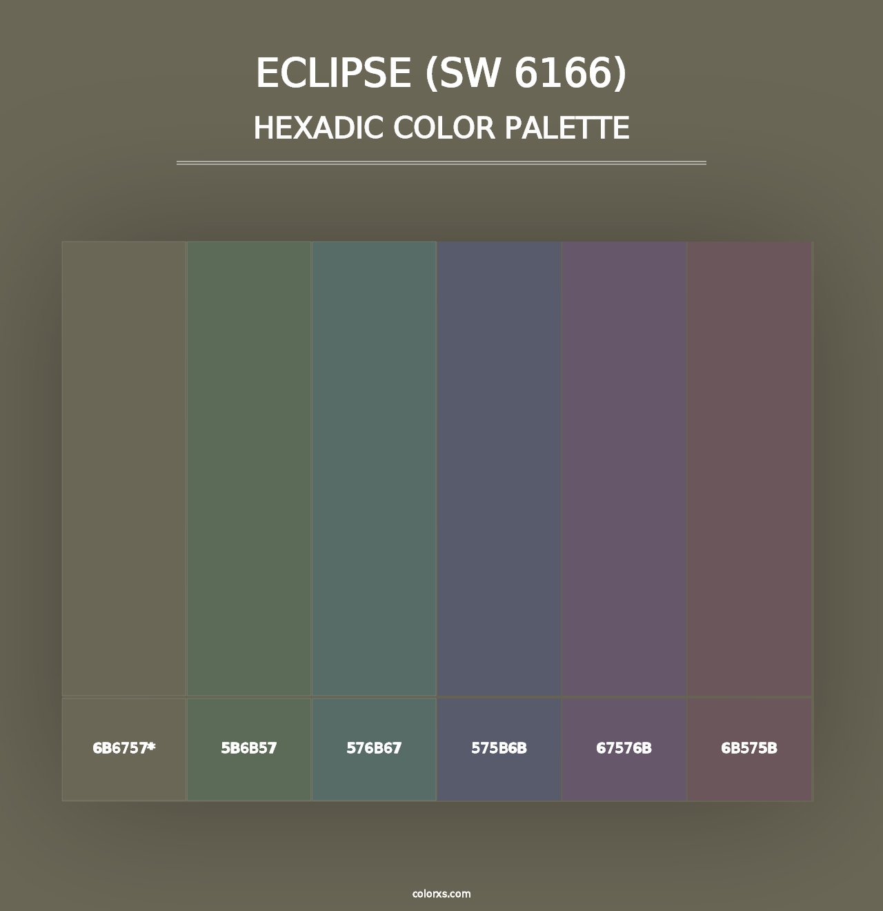 Eclipse (SW 6166) - Hexadic Color Palette