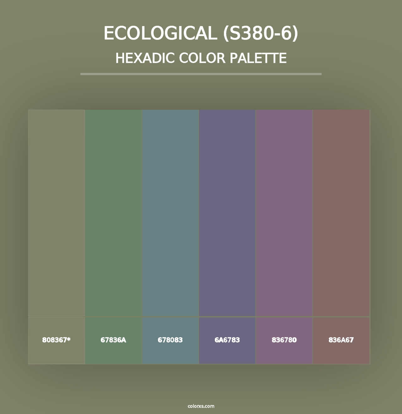 Ecological (S380-6) - Hexadic Color Palette