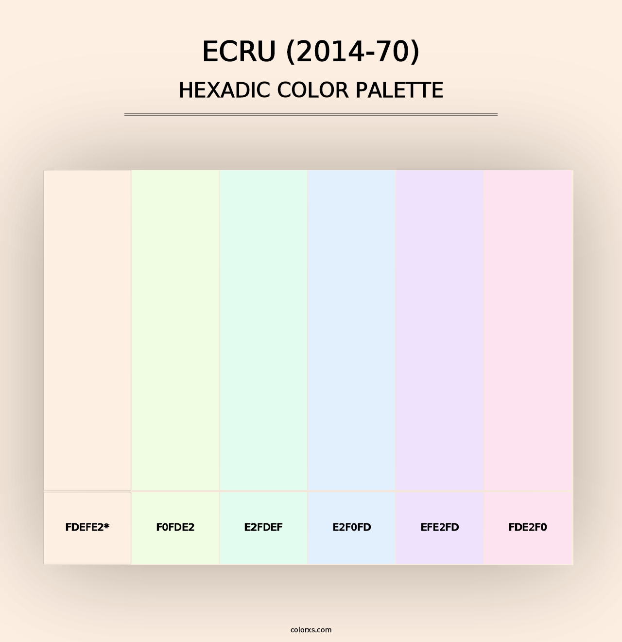 Ecru (2014-70) - Hexadic Color Palette