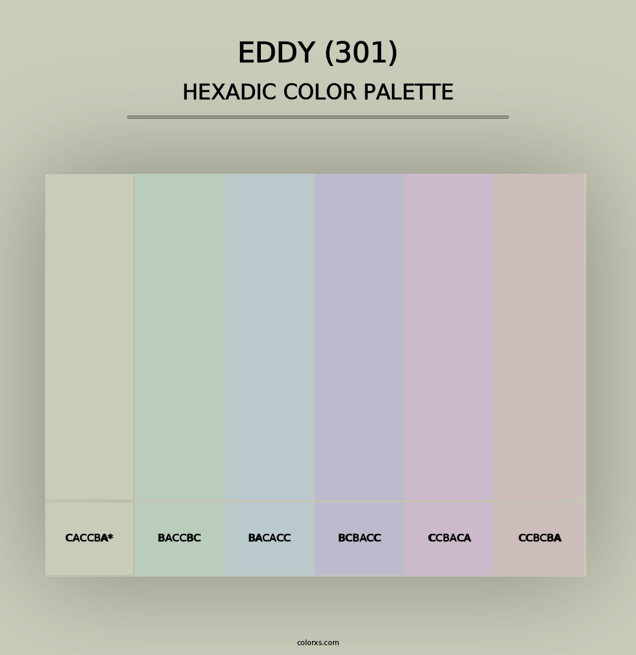 Eddy (301) - Hexadic Color Palette