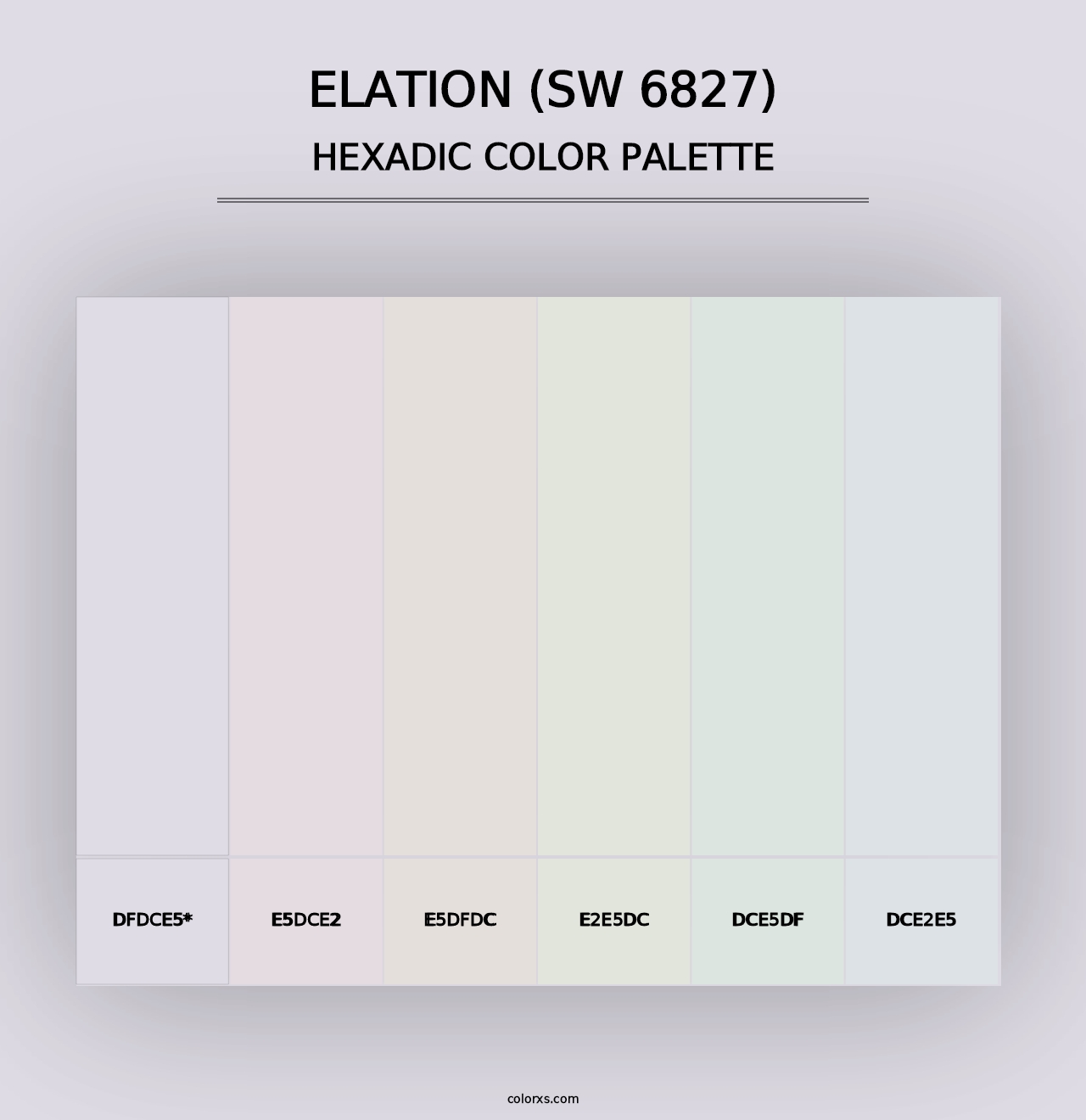 Elation (SW 6827) - Hexadic Color Palette