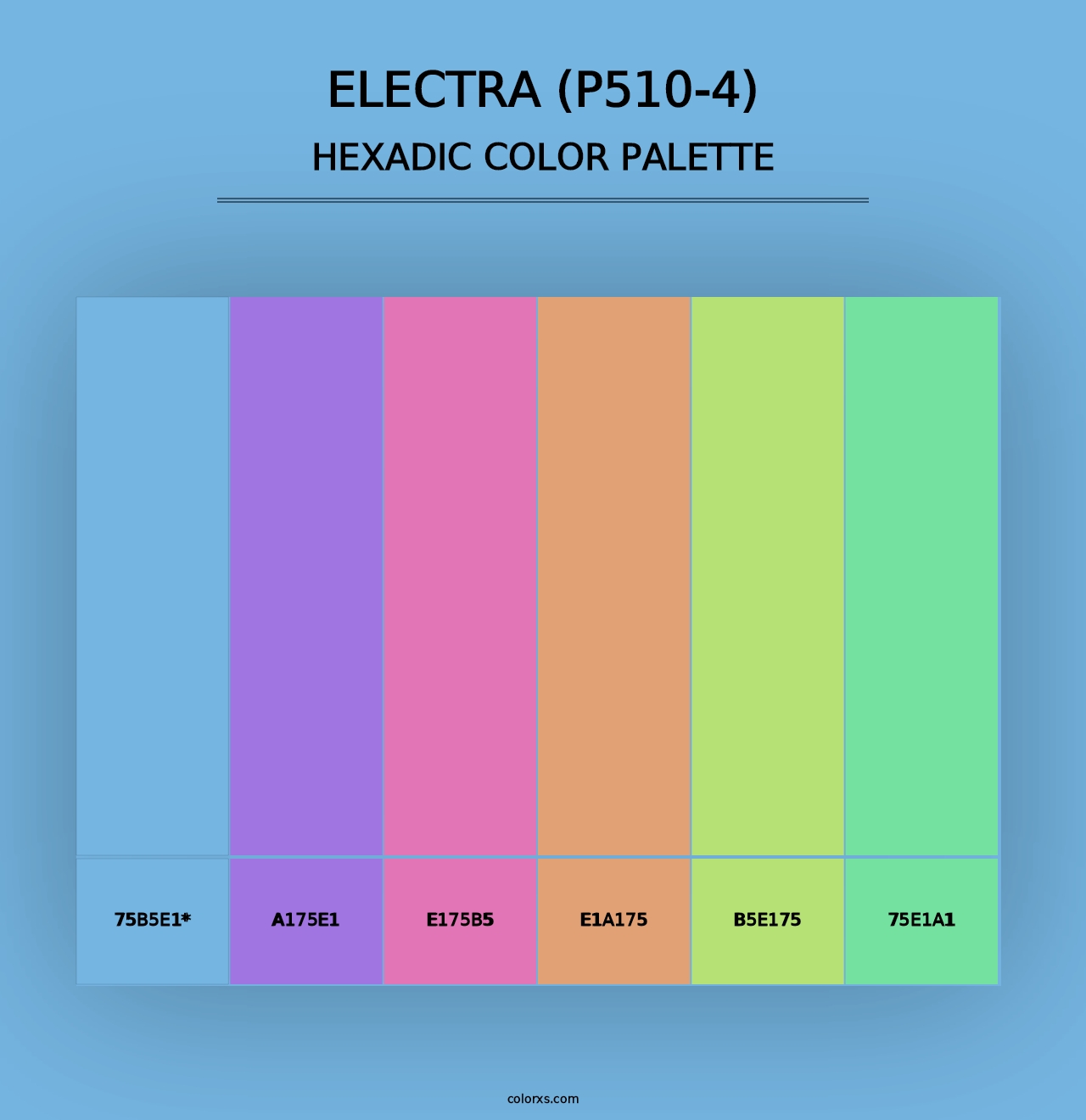 Electra (P510-4) - Hexadic Color Palette