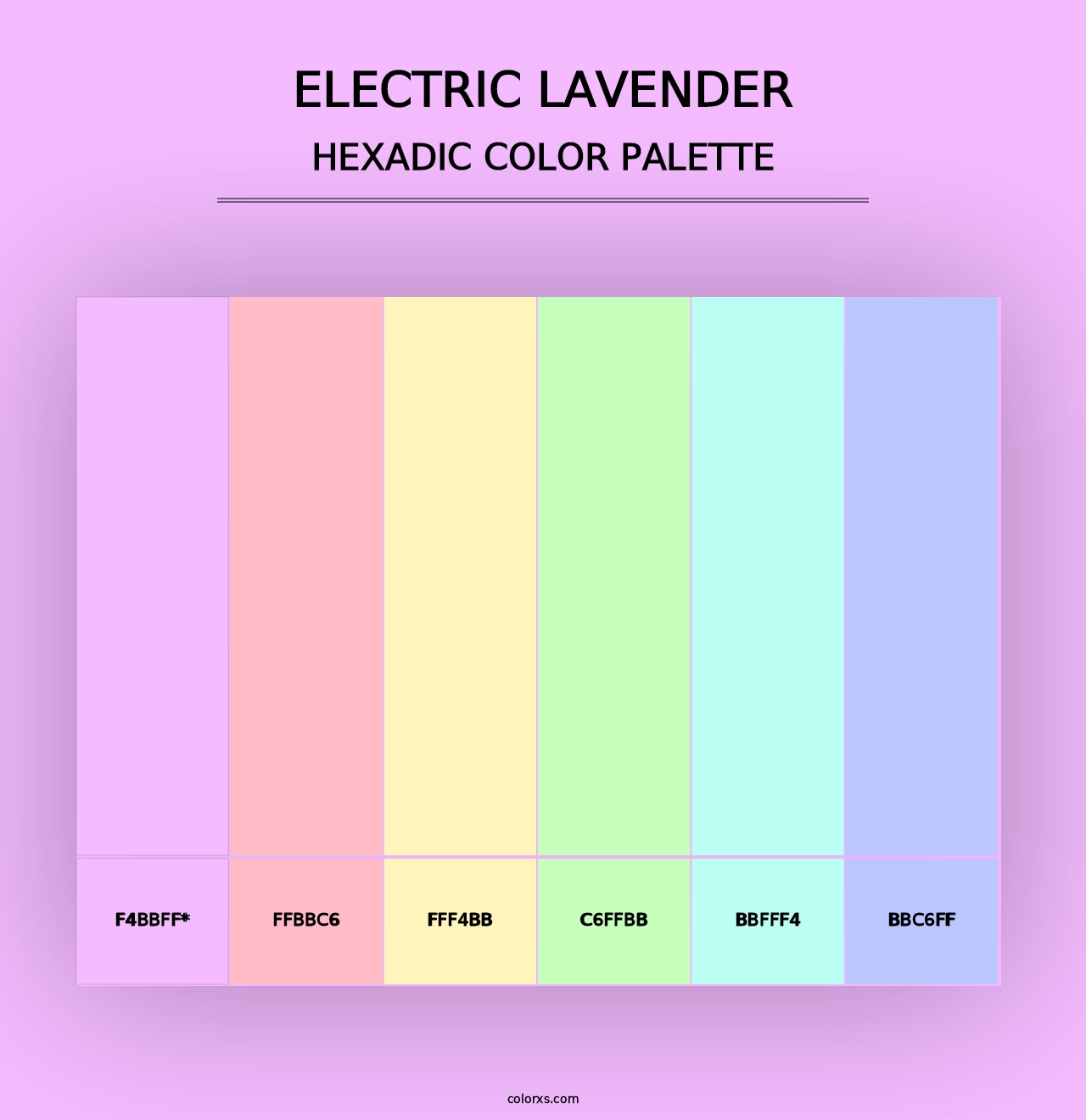 Electric Lavender - Hexadic Color Palette