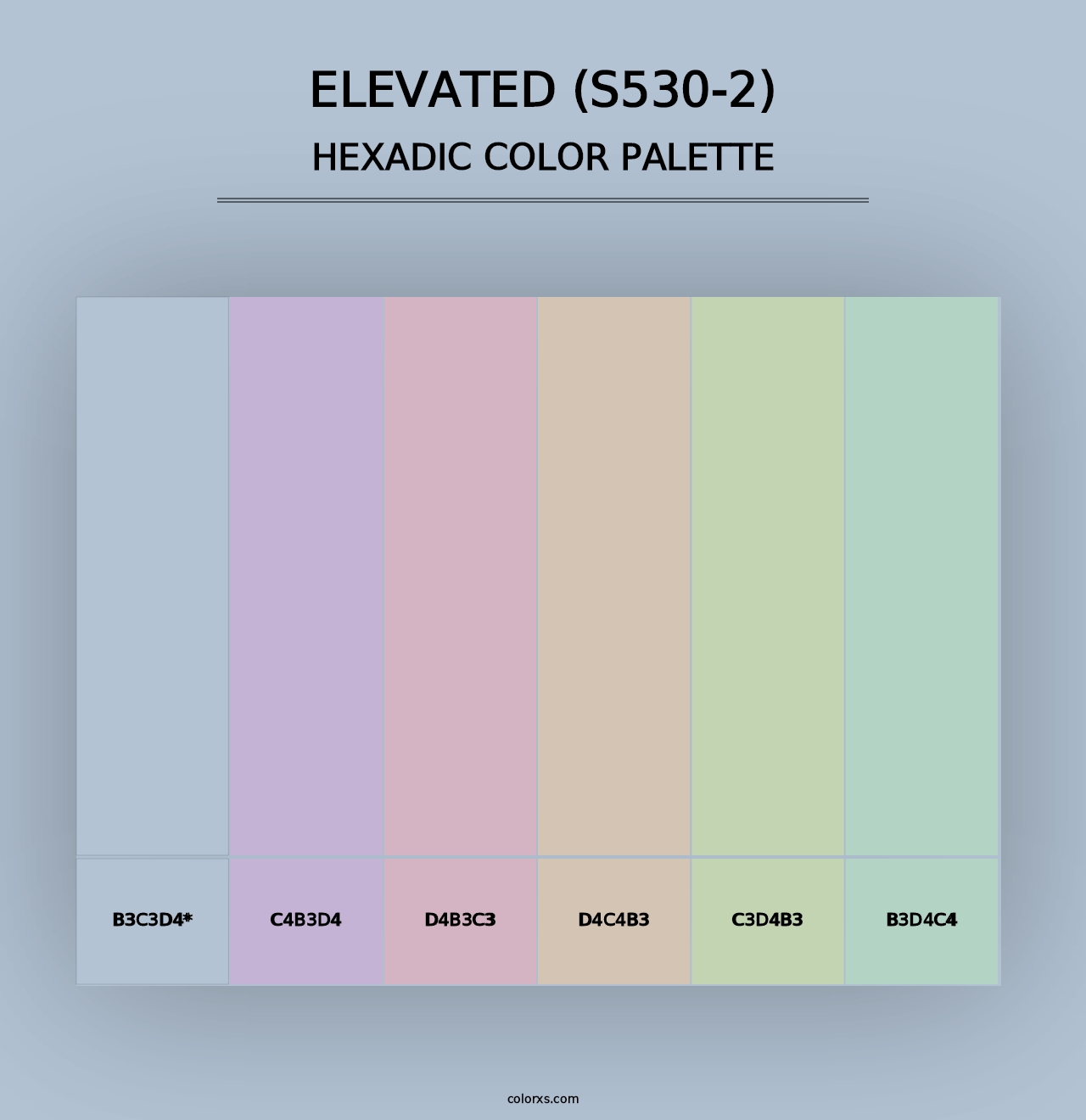 Elevated (S530-2) - Hexadic Color Palette