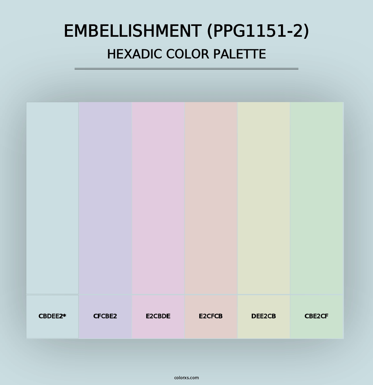 Embellishment (PPG1151-2) - Hexadic Color Palette