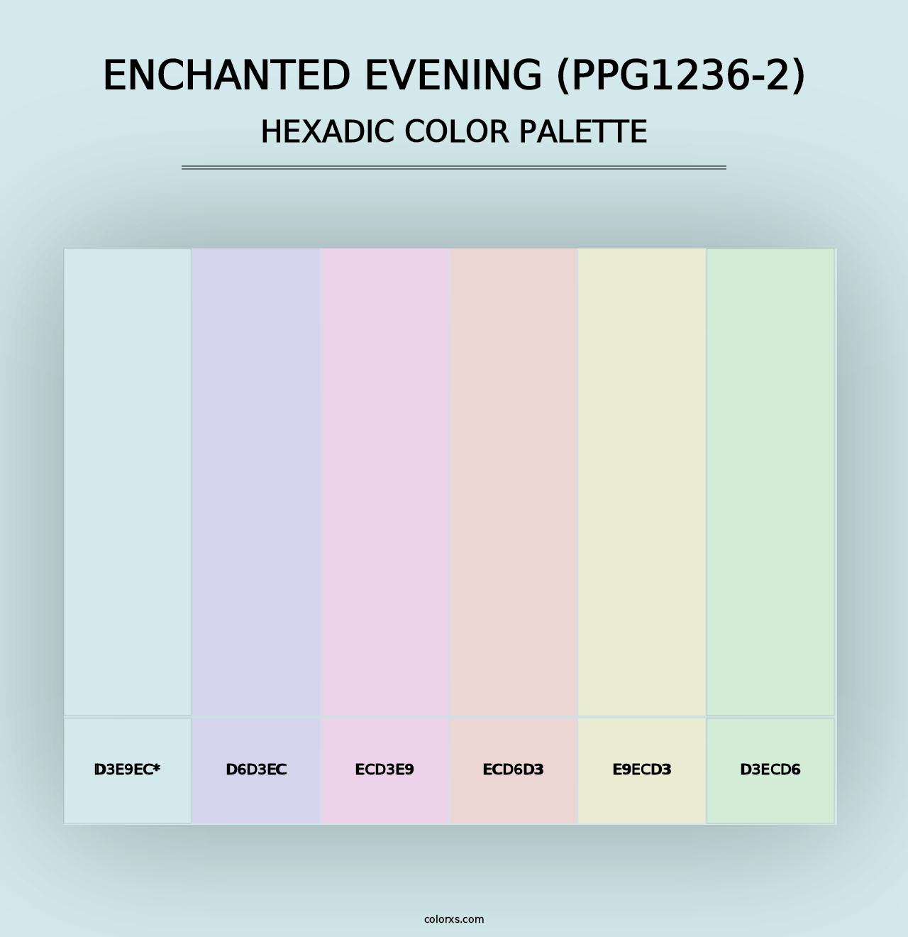 Enchanted Evening (PPG1236-2) - Hexadic Color Palette