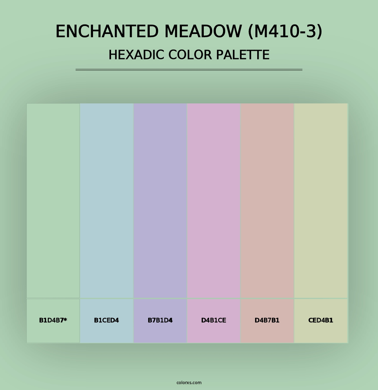 Enchanted Meadow (M410-3) - Hexadic Color Palette