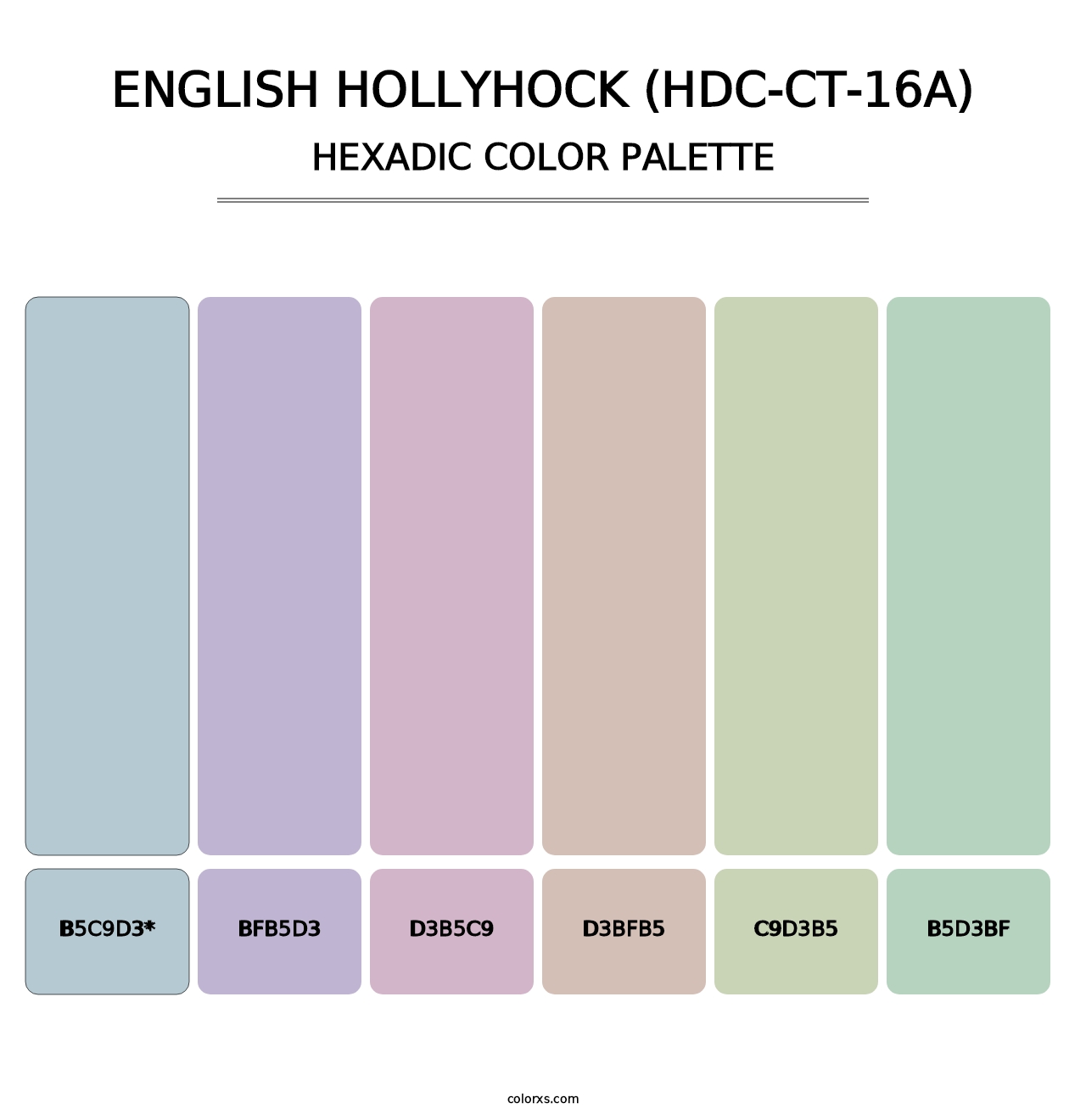 English Hollyhock (HDC-CT-16A) - Hexadic Color Palette