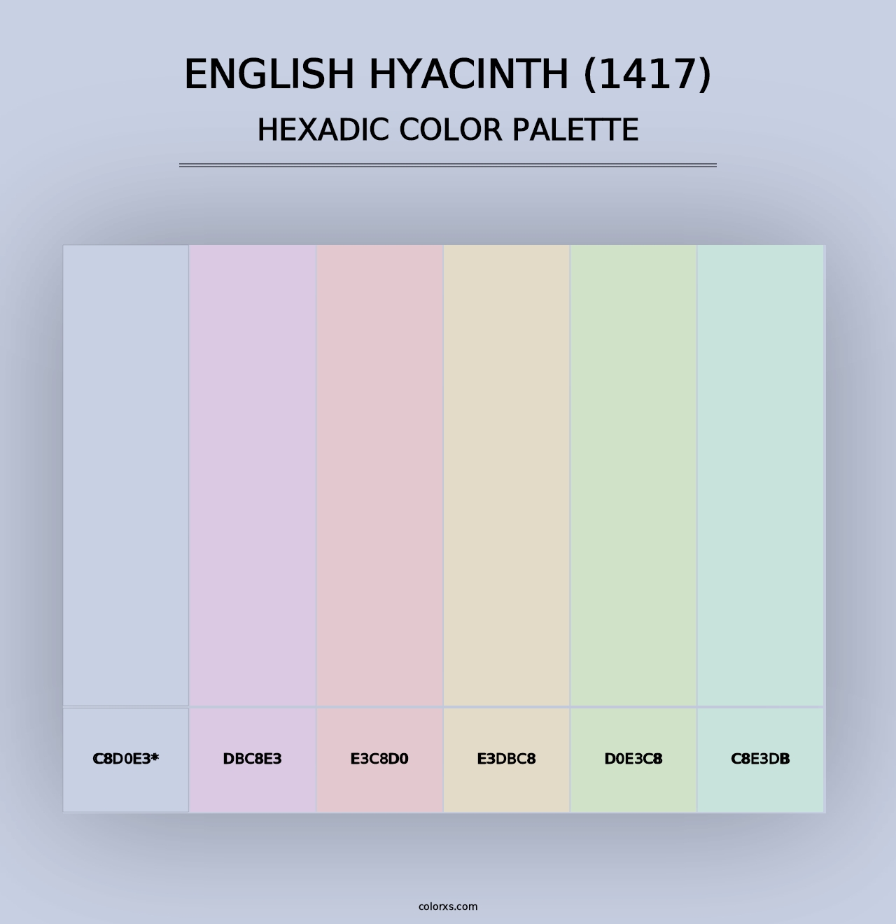 English Hyacinth (1417) - Hexadic Color Palette