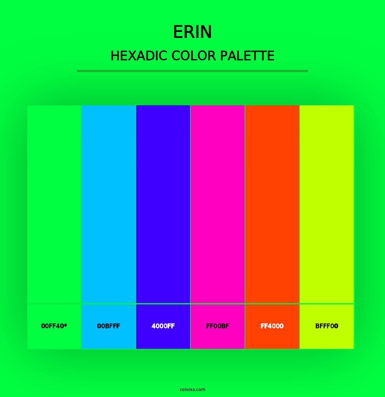 Erin - Hexadic Color Palette