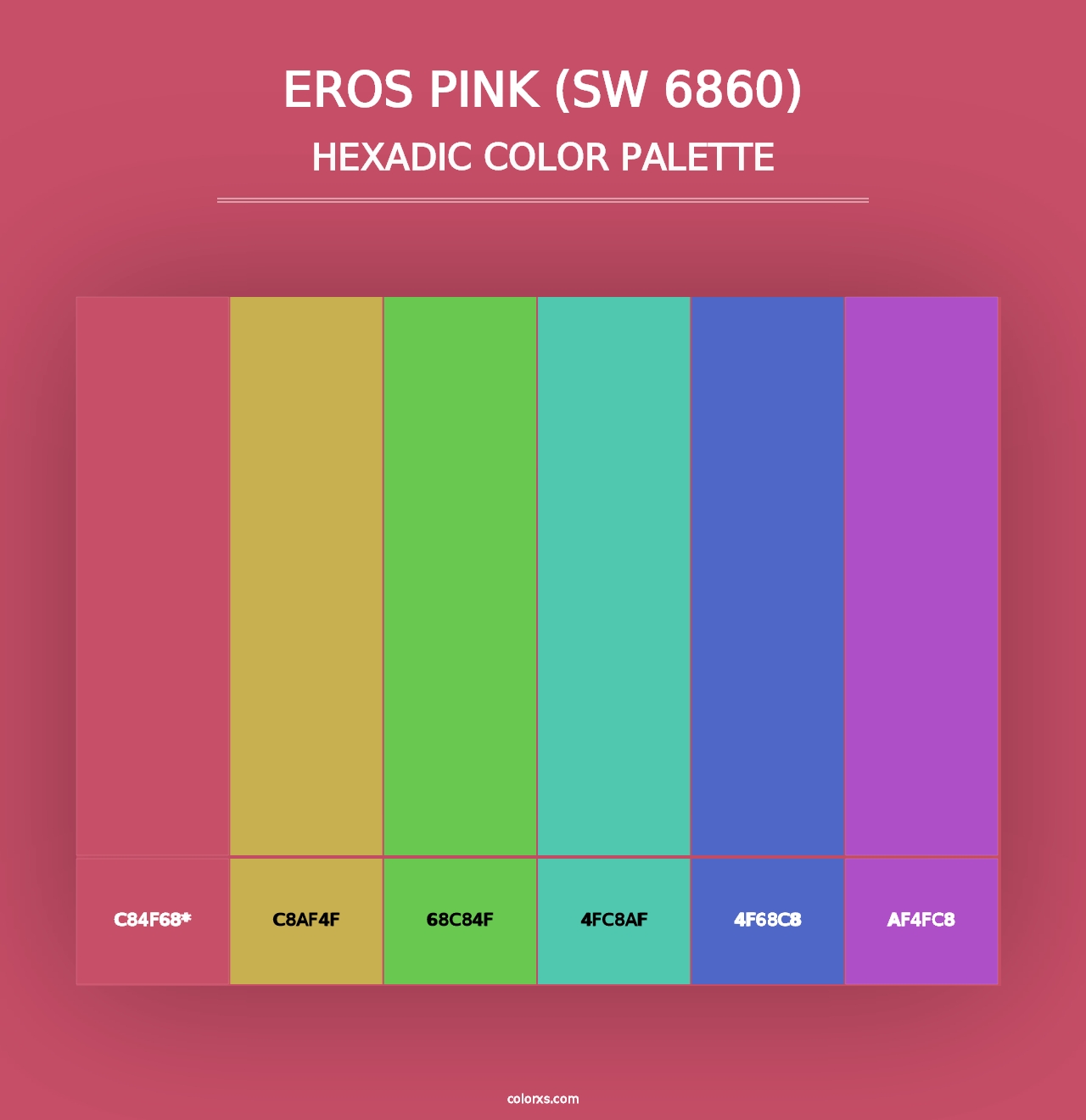 Eros Pink (SW 6860) - Hexadic Color Palette