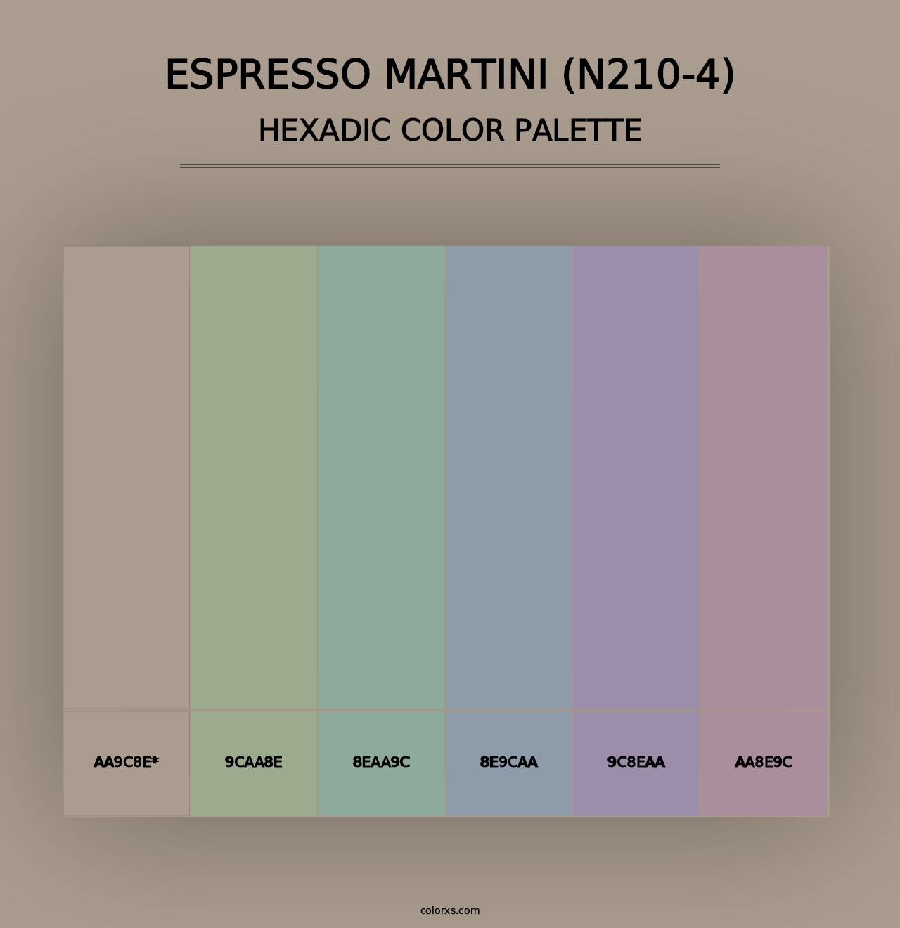 Espresso Martini (N210-4) - Hexadic Color Palette