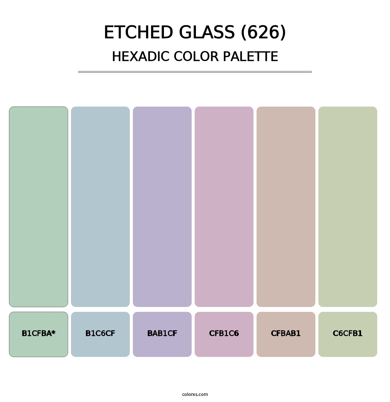 Etched Glass (626) - Hexadic Color Palette