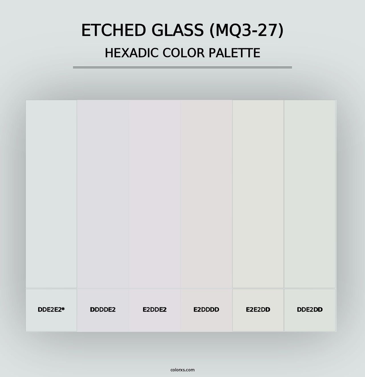 Etched Glass (MQ3-27) - Hexadic Color Palette